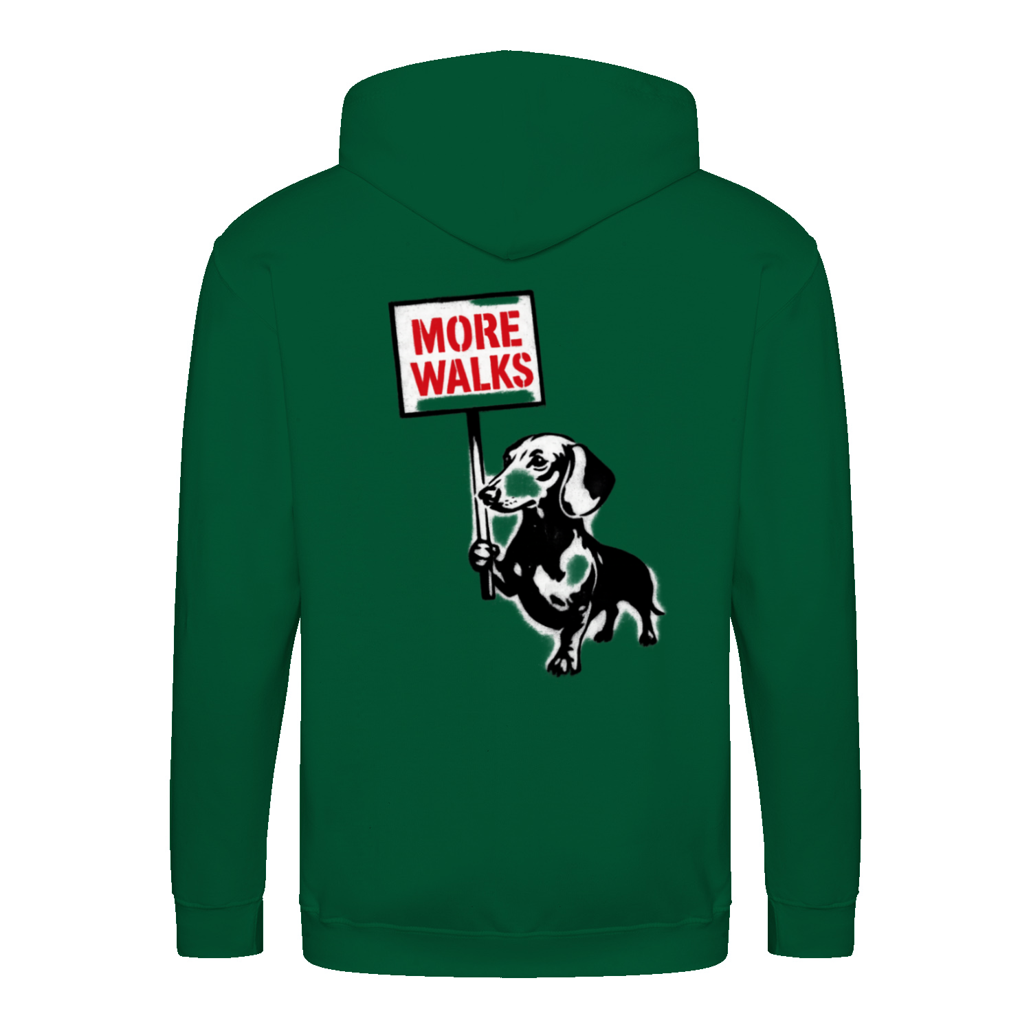 Dackel „More Walks“ – Urban Street-Art Zip-Hoodie für echte Statement-Looks-Zip Hoodie-True Insights