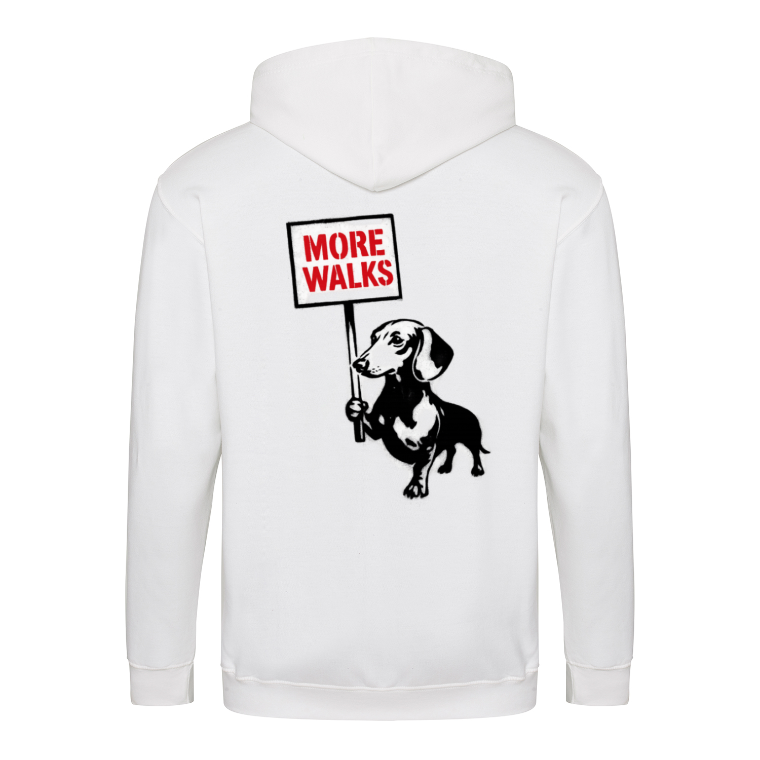 Dackel „More Walks“ – Urban Street-Art Zip-Hoodie für echte Statement-Looks-Zip Hoodie-True Insights