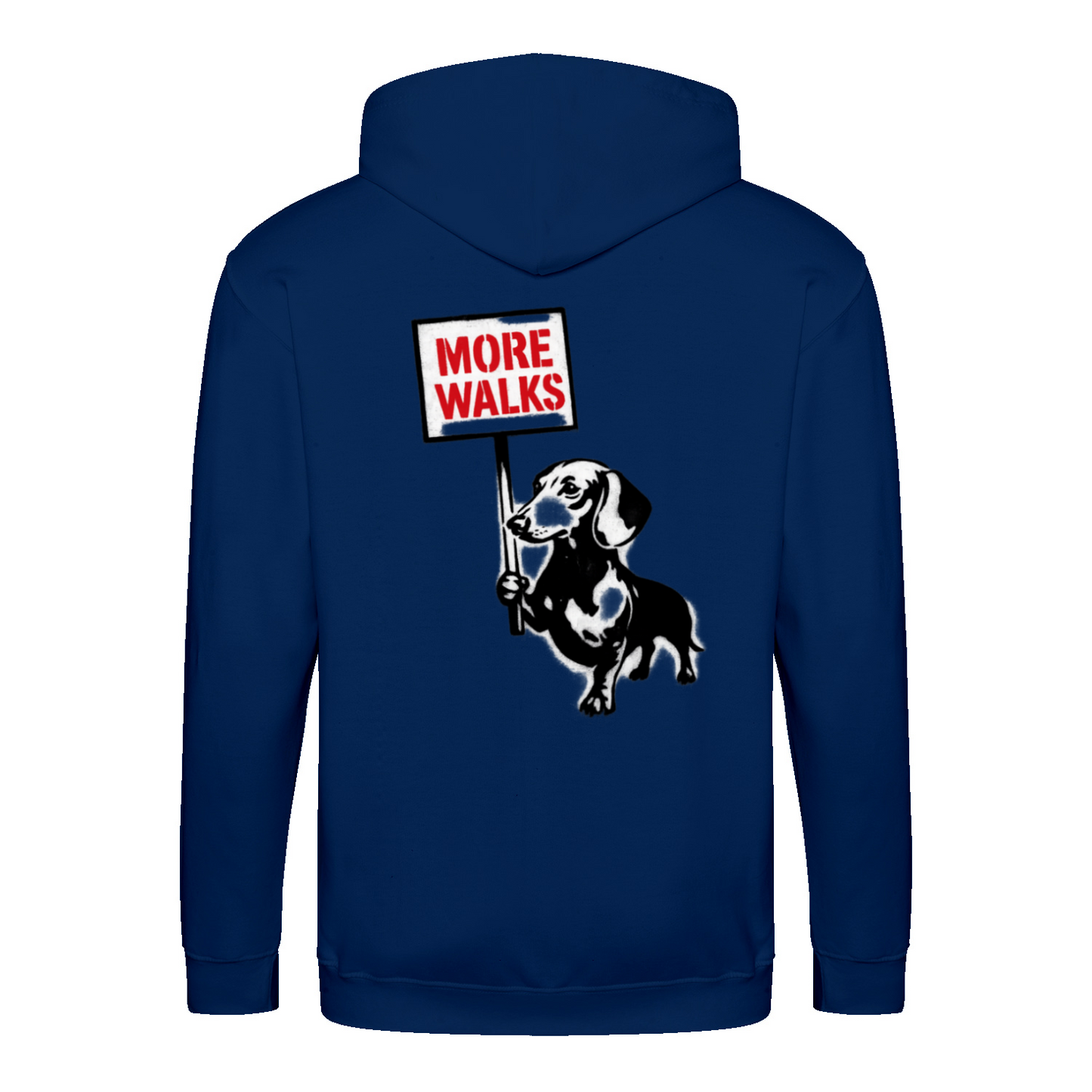 Dackel „More Walks“ – Urban Street-Art Zip-Hoodie für echte Statement-Looks-Zip Hoodie-True Insights