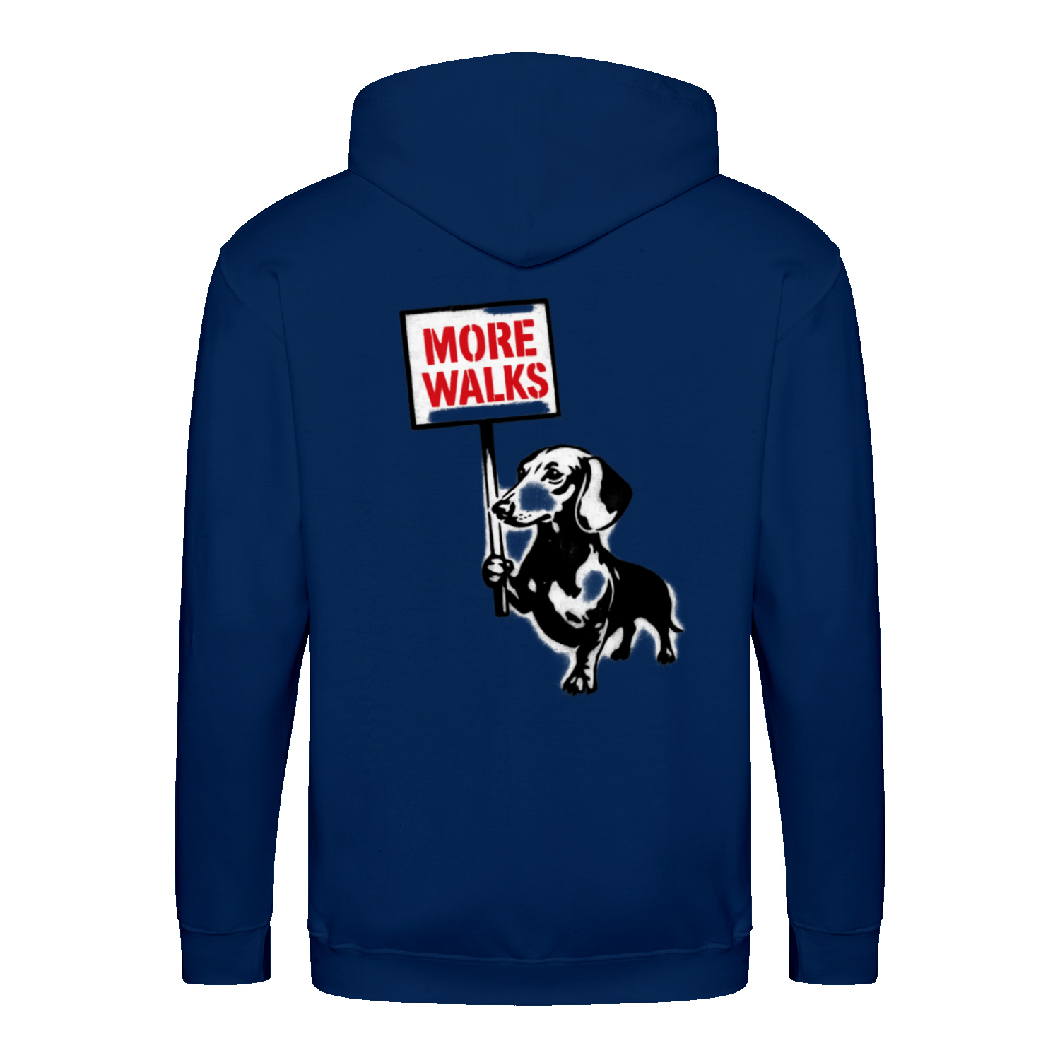 Dackel „More Walks“ – Urban Street-Art Zip-Hoodie für echte Statement-Looks-Zip Hoodie-True Insights