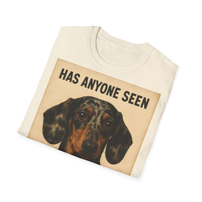 Dackel Shirt – „Has anyone seen my Lorazepam?“ | Lustiges Retro T-Shirt für Hundefans mit schwarzem Humor – Freches Satire-Design für mutige Statements | True Insights