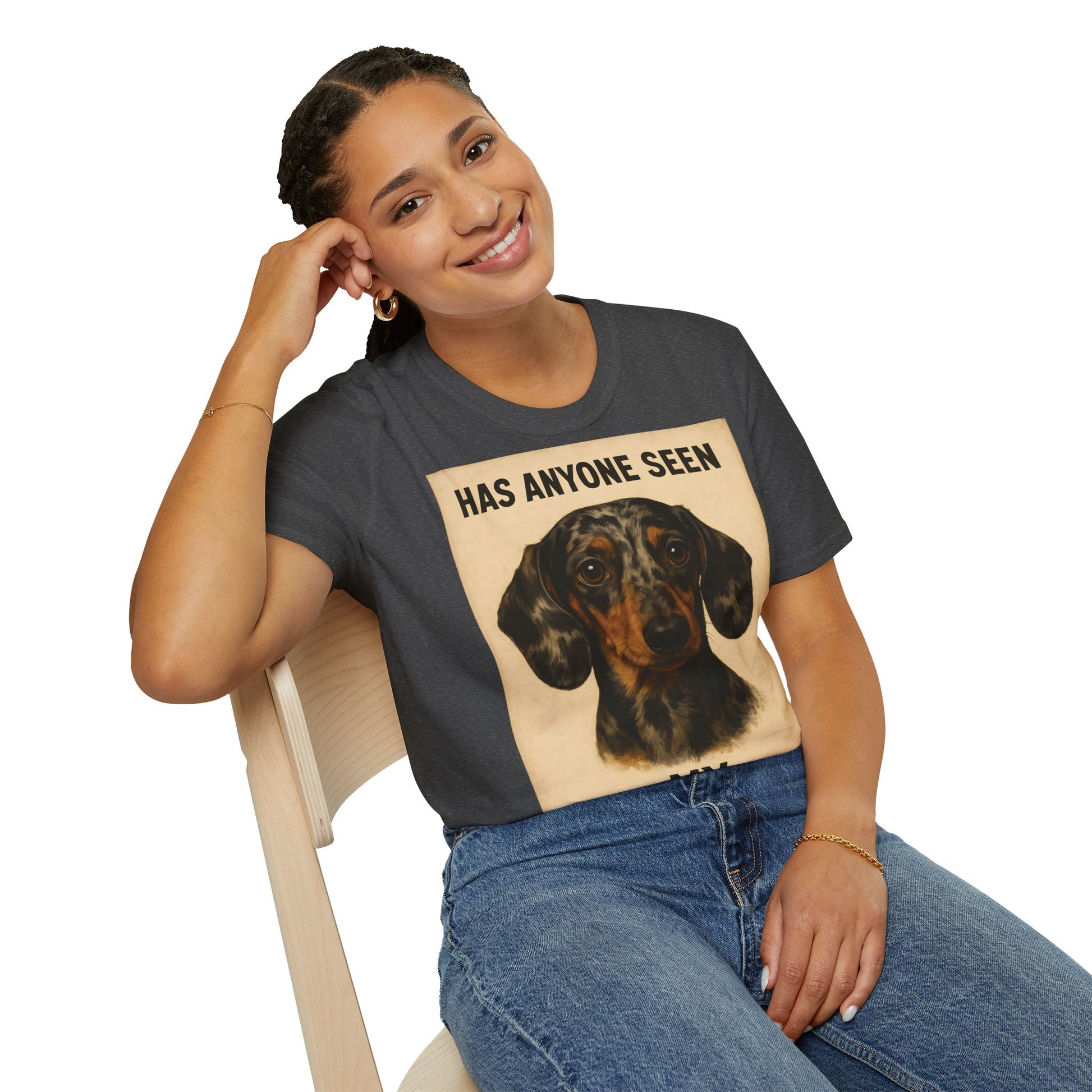 Dackel Shirt – „Has anyone seen my Lorazepam?“ | Lustiges Retro T-Shirt für Hundefans mit schwarzem Humor – Freches Satire-Design für mutige Statements | True Insights