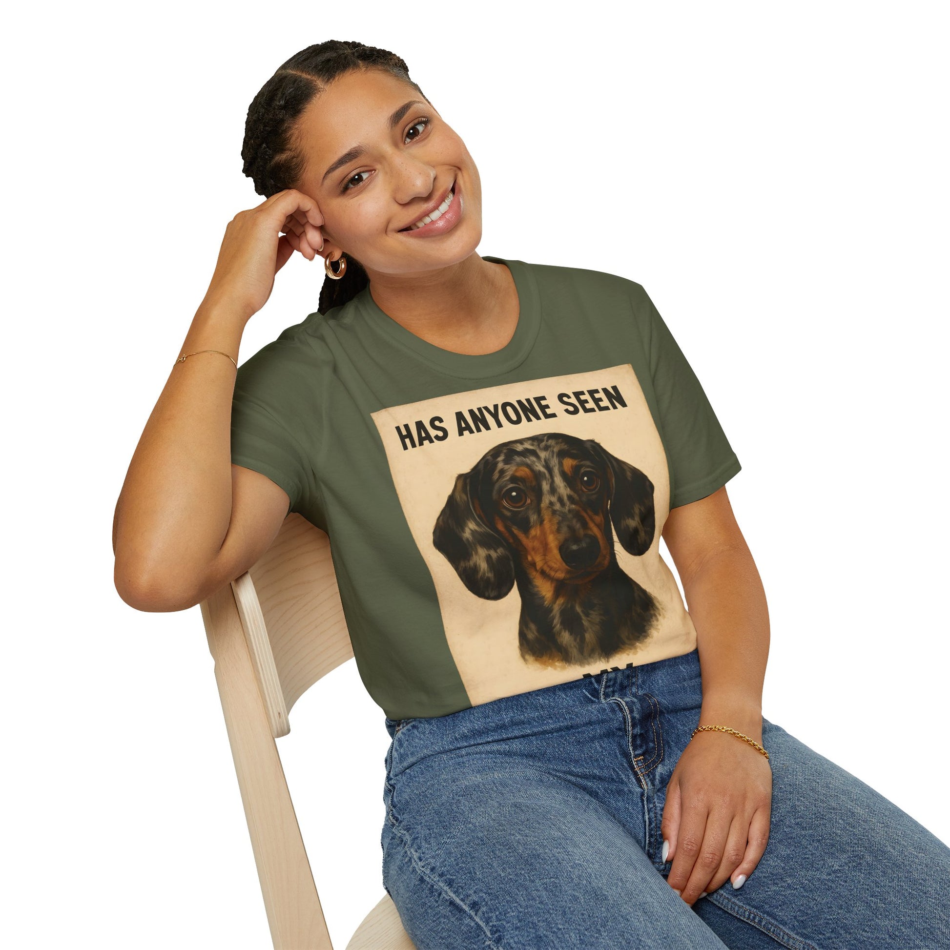 Dackel Shirt – „Has anyone seen my Lorazepam?“ | Lustiges Retro T-Shirt für Hundefans mit schwarzem Humor – Freches Satire-Design für mutige Statements | True Insights