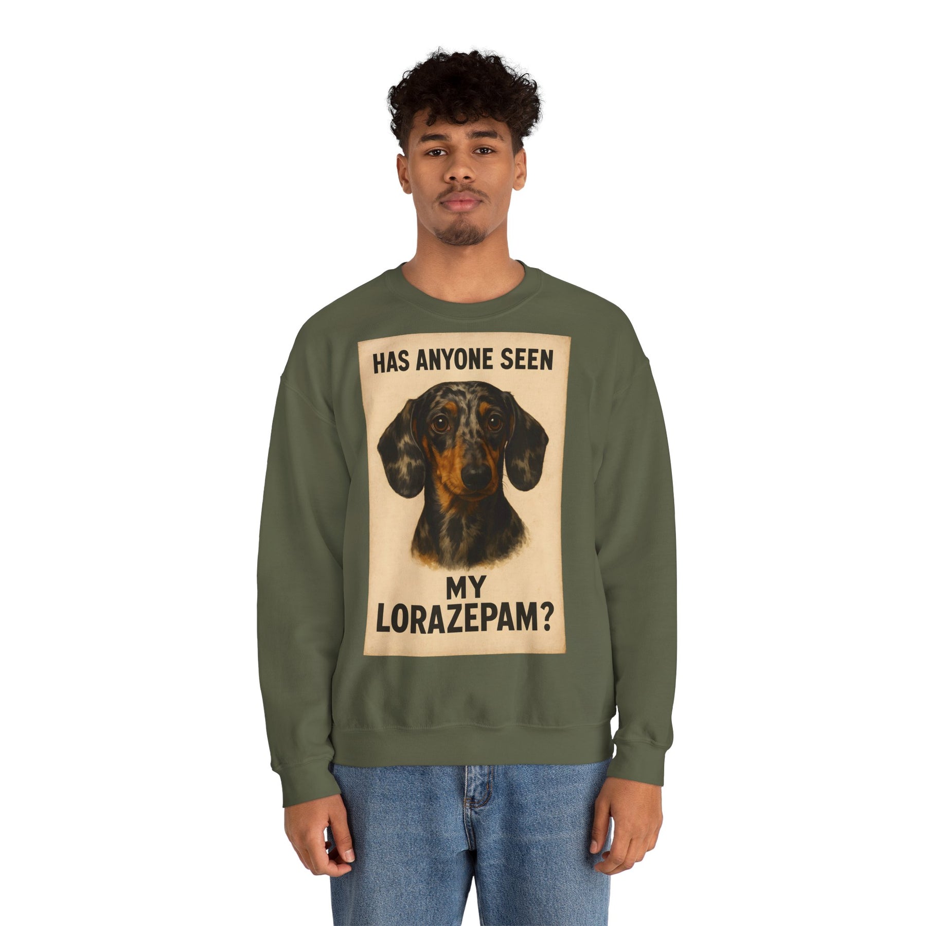 Dackel Sweatshirt – „Has anyone seen my Lorazepam?“ | Lustiger Pullover für Hundefreunde mit schwarzem Humor – Lustiges Sweatshirt | True Insights – Bild 43