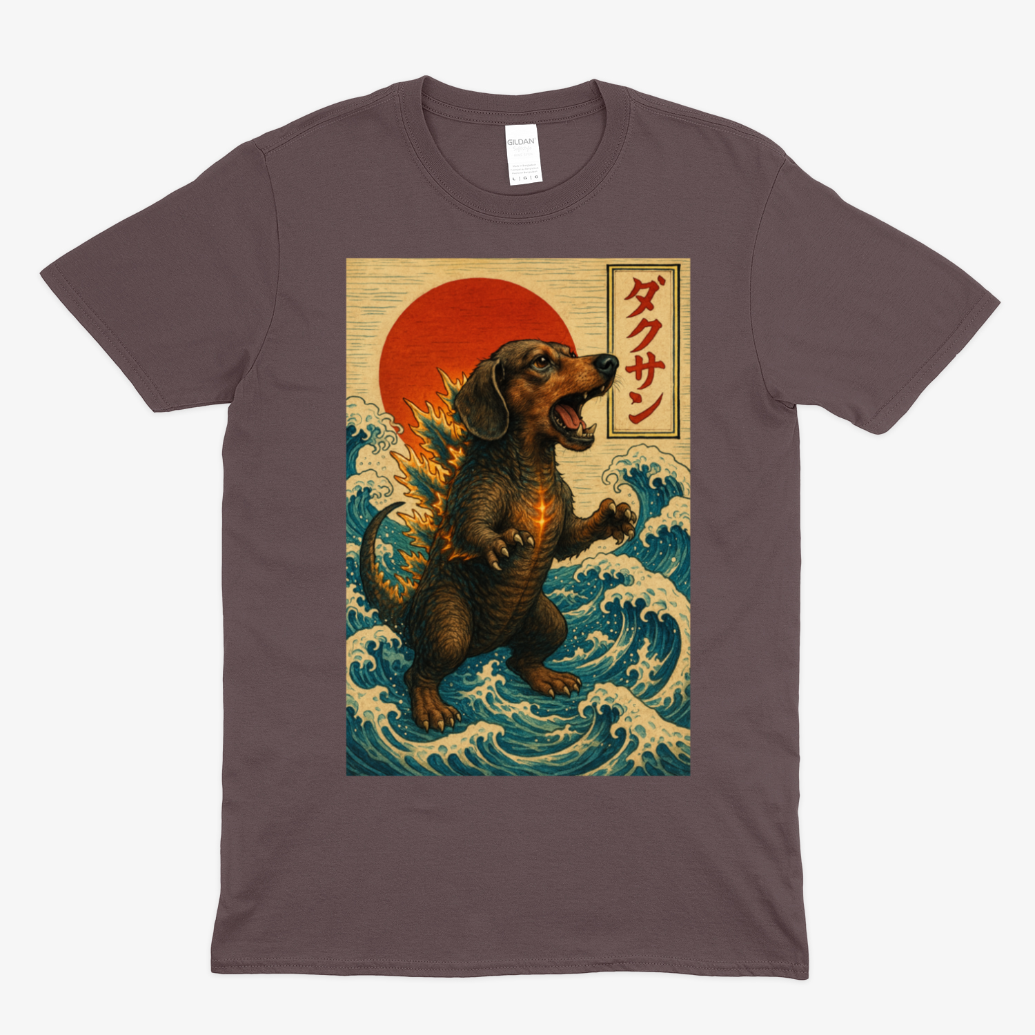 Dackel T-Shirt „Dackzilla in der Welle“ Japanischer Kaiju-Dackel im Hokusai-Stil – Lustiges T-Shirt | True Insights – Bild 10