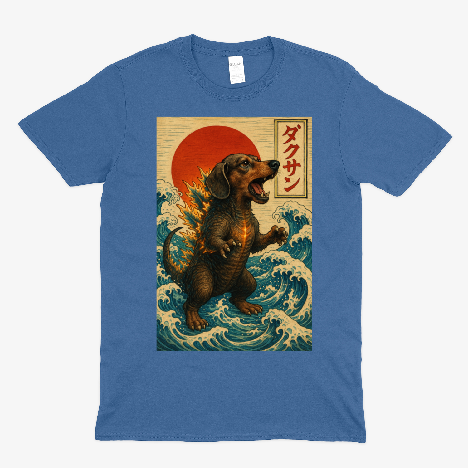 Dackel T-Shirt „Dackzilla in der Welle“ Japanischer Kaiju-Dackel im Hokusai-Stil – Lustiges T-Shirt | True Insights – Bild 12