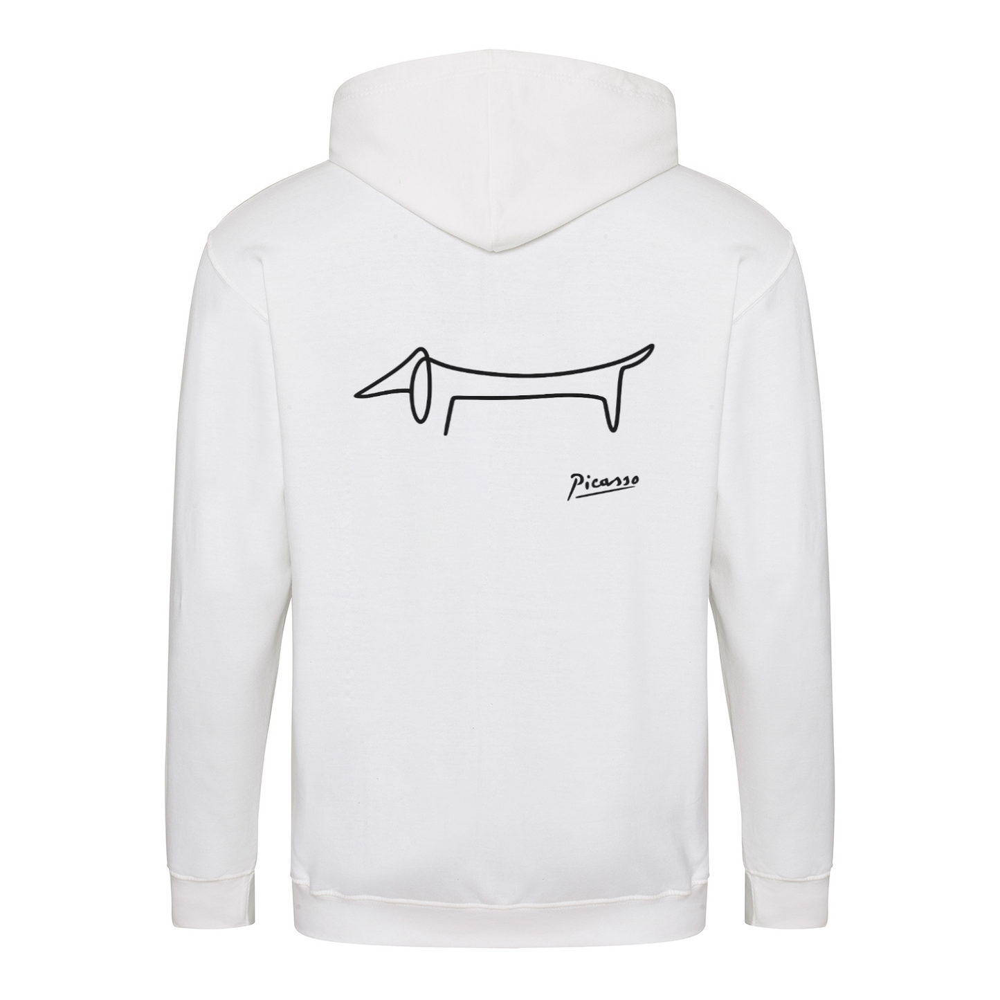Dackel Hoodie – Picasso Line Art | Minimalistisches Statement Sweatshirt-Zip Hoodie-True Insights