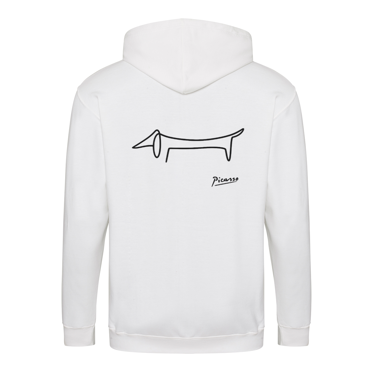 Dackel Hoodie – Picasso Line Art | Minimalistisches Statement Sweatshirt-Zip Hoodie-True Insights