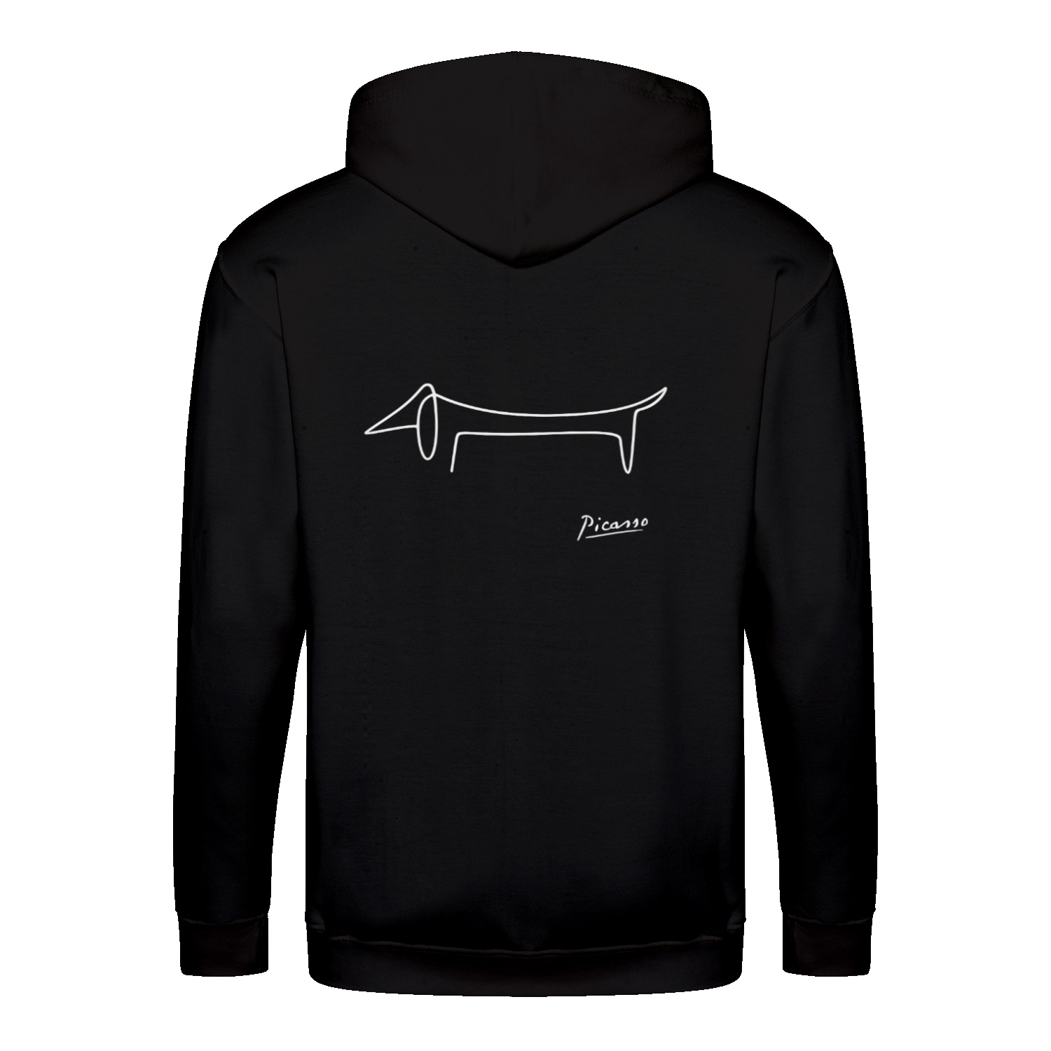 Dackel Hoodie – Picasso Line Art | Minimalistisches Statement Sweatshirt-Zip Hoodie-True Insights
