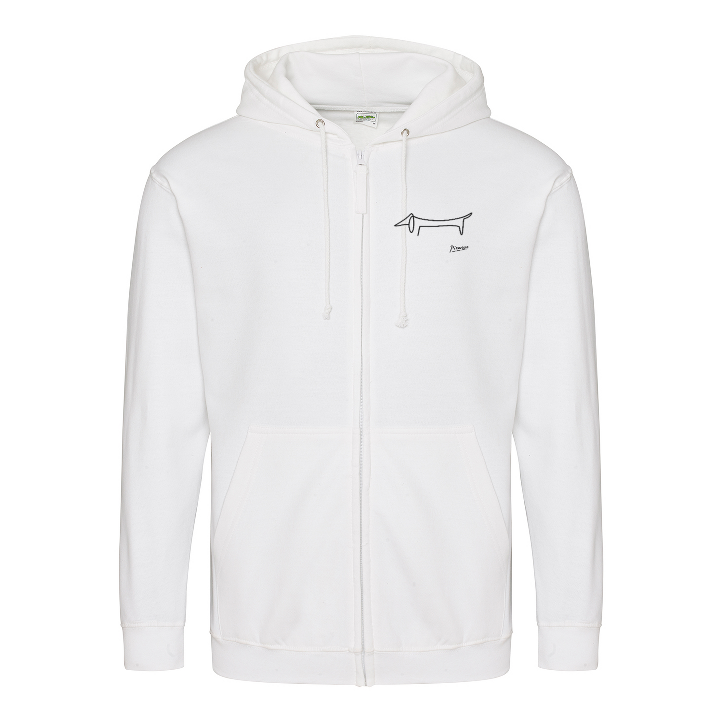 Dackel Hoodie – Picasso Line Art | Minimalistisches Statement Sweatshirt-Zip Hoodie-True Insights