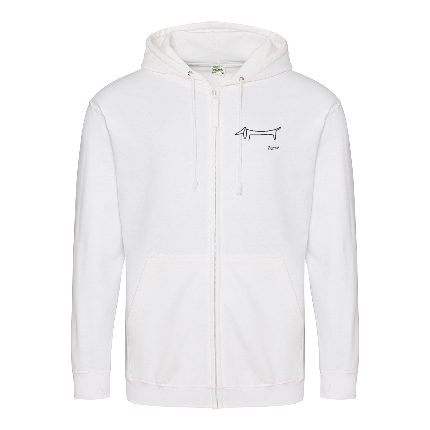 Dackel Hoodie – Picasso Line Art | Minimalistisches Statement Sweatshirt-Zip Hoodie-True Insights