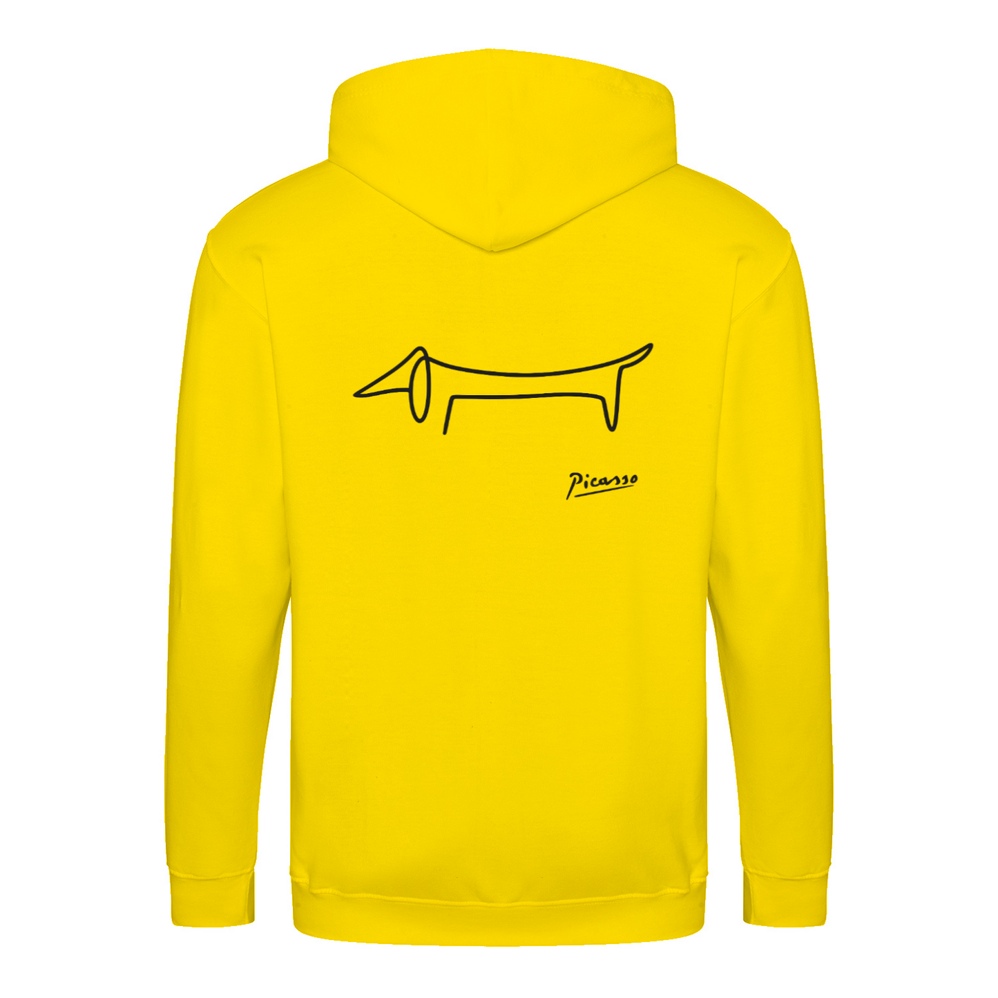 Dackel Hoodie – Picasso Line Art | Minimalistisches Statement Sweatshirt-Zip Hoodie-True Insights