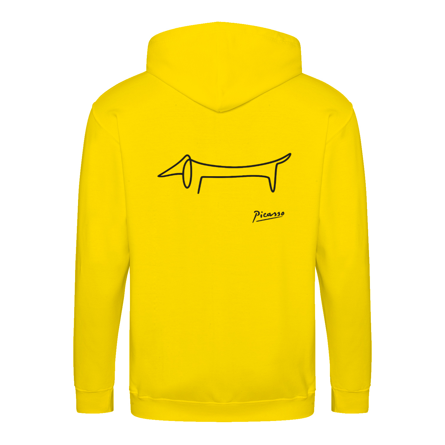 Dackel Hoodie – Picasso Line Art | Minimalistisches Statement Sweatshirt-Zip Hoodie-True Insights