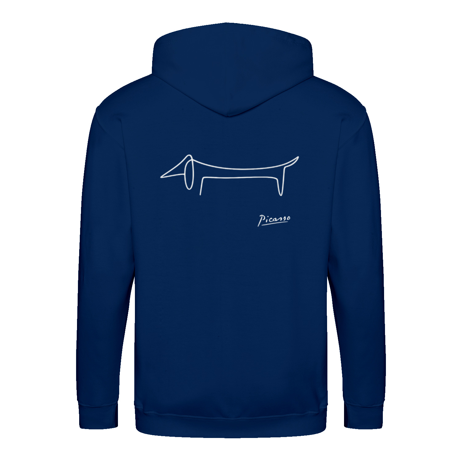 Dackel Hoodie – Picasso Line Art | Minimalistisches Statement Sweatshirt-Zip Hoodie-True Insights