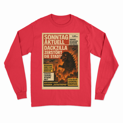 Dackzilla Sweatshirt – Retro-Katastrophen-Satire zum Anziehen – Lustiges Sweatshirt | True Insights – Bild 3
