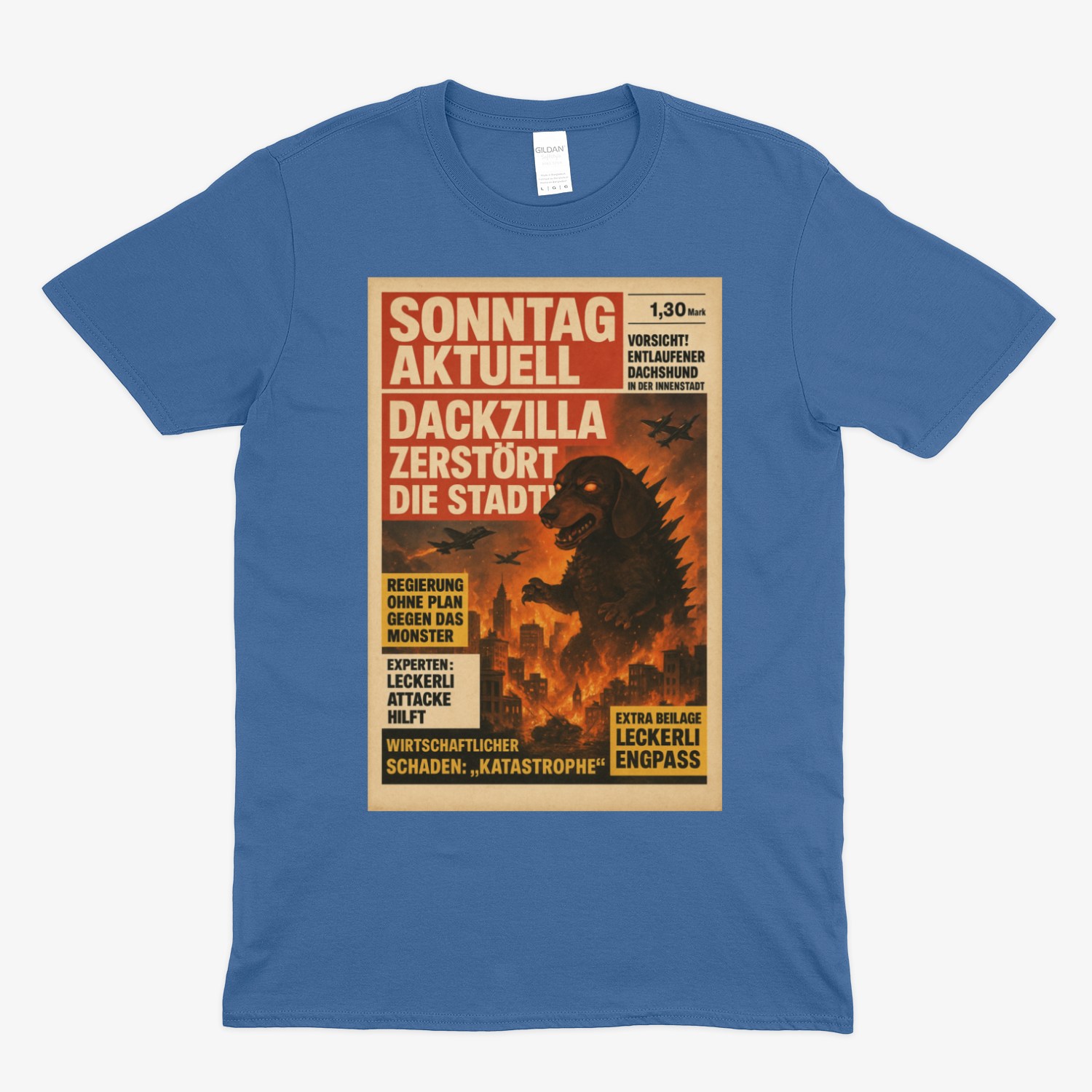 DACKZILLA – ZERSTÖRT DIE STADT! – Lustiges T-Shirt | True Insights – Bild 10