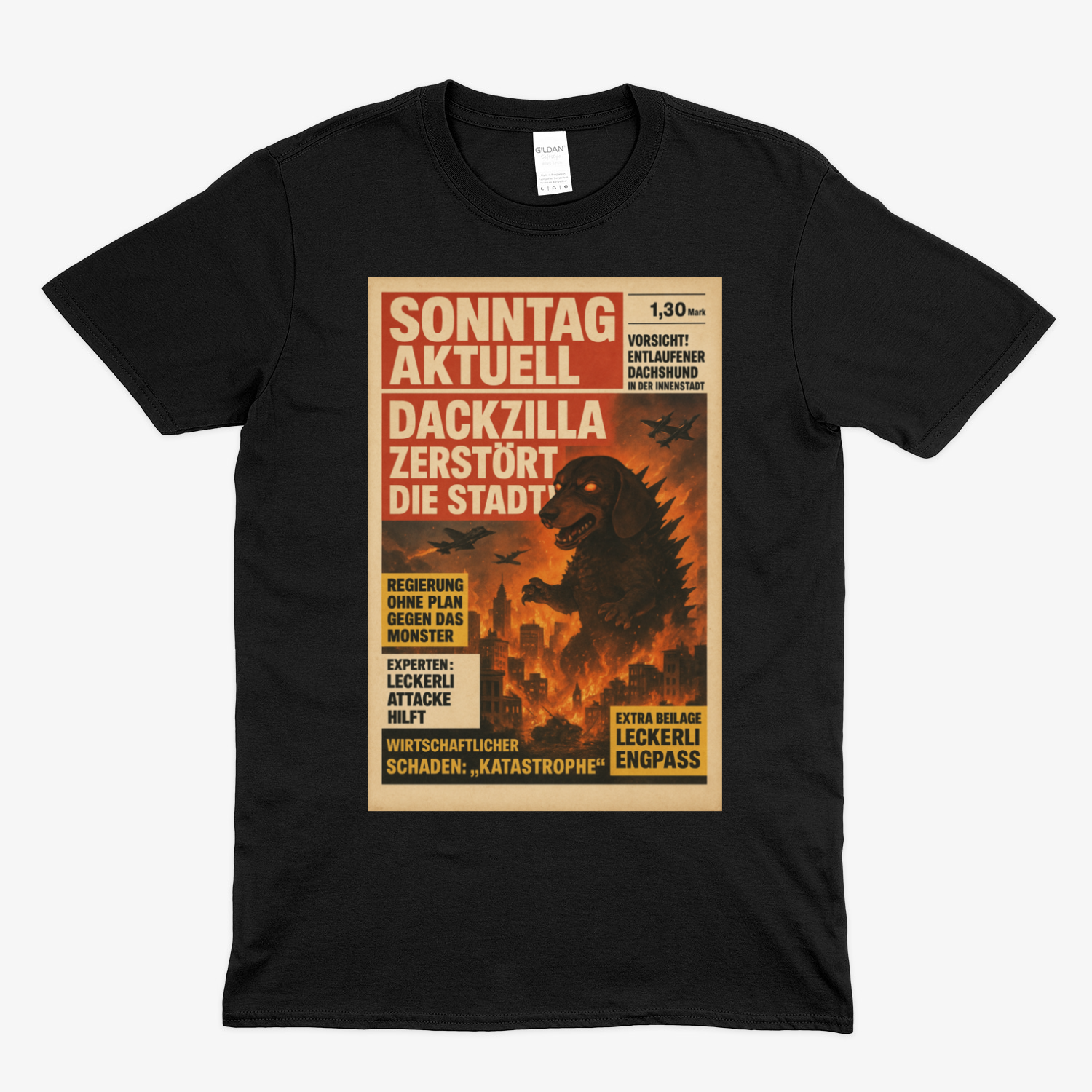 DACKZILLA – ZERSTÖRT DIE STADT! – Lustiges T-Shirt | True Insights – Bild 13