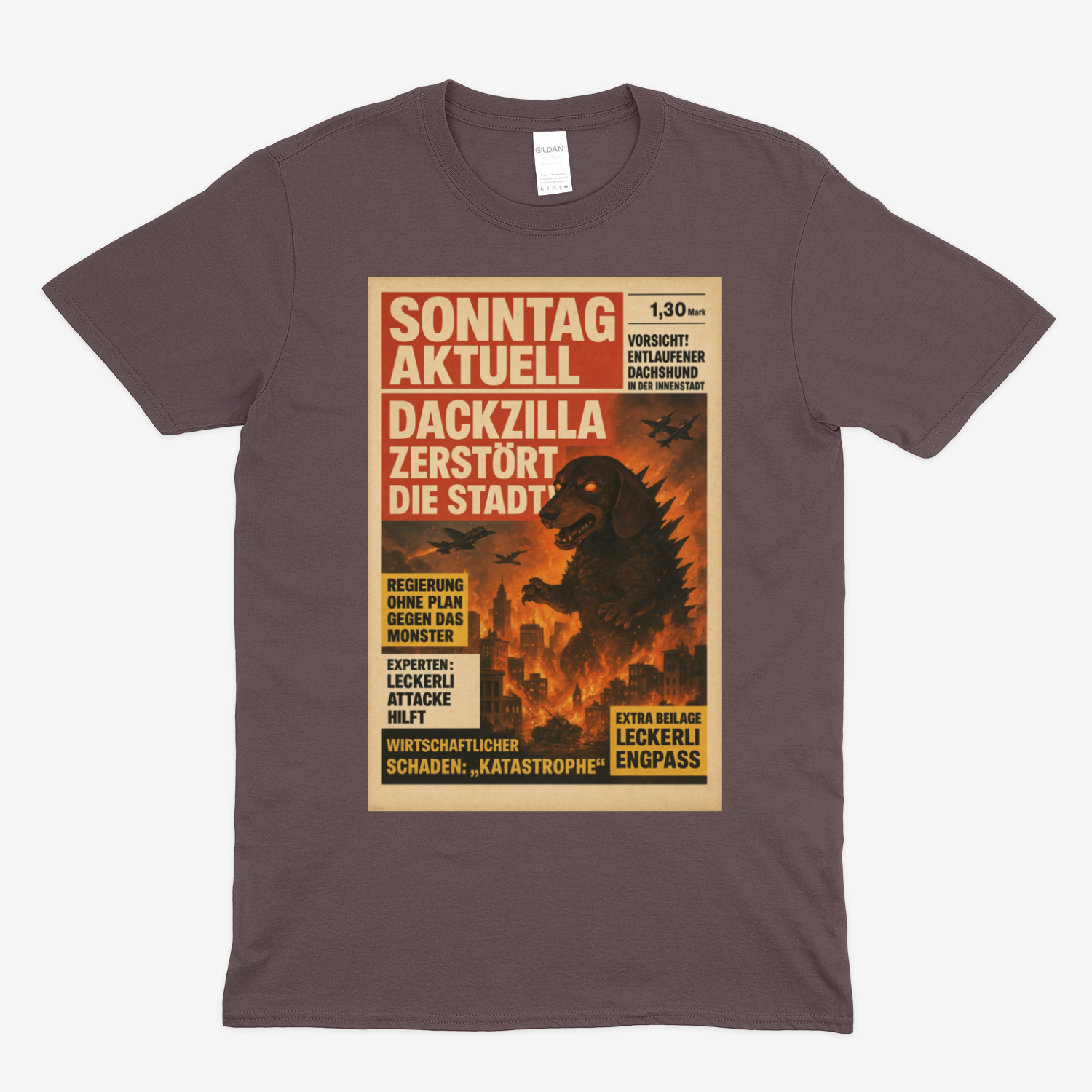 DACKZILLA – ZERSTÖRT DIE STADT! – Lustiges T-Shirt | True Insights – Bild 8