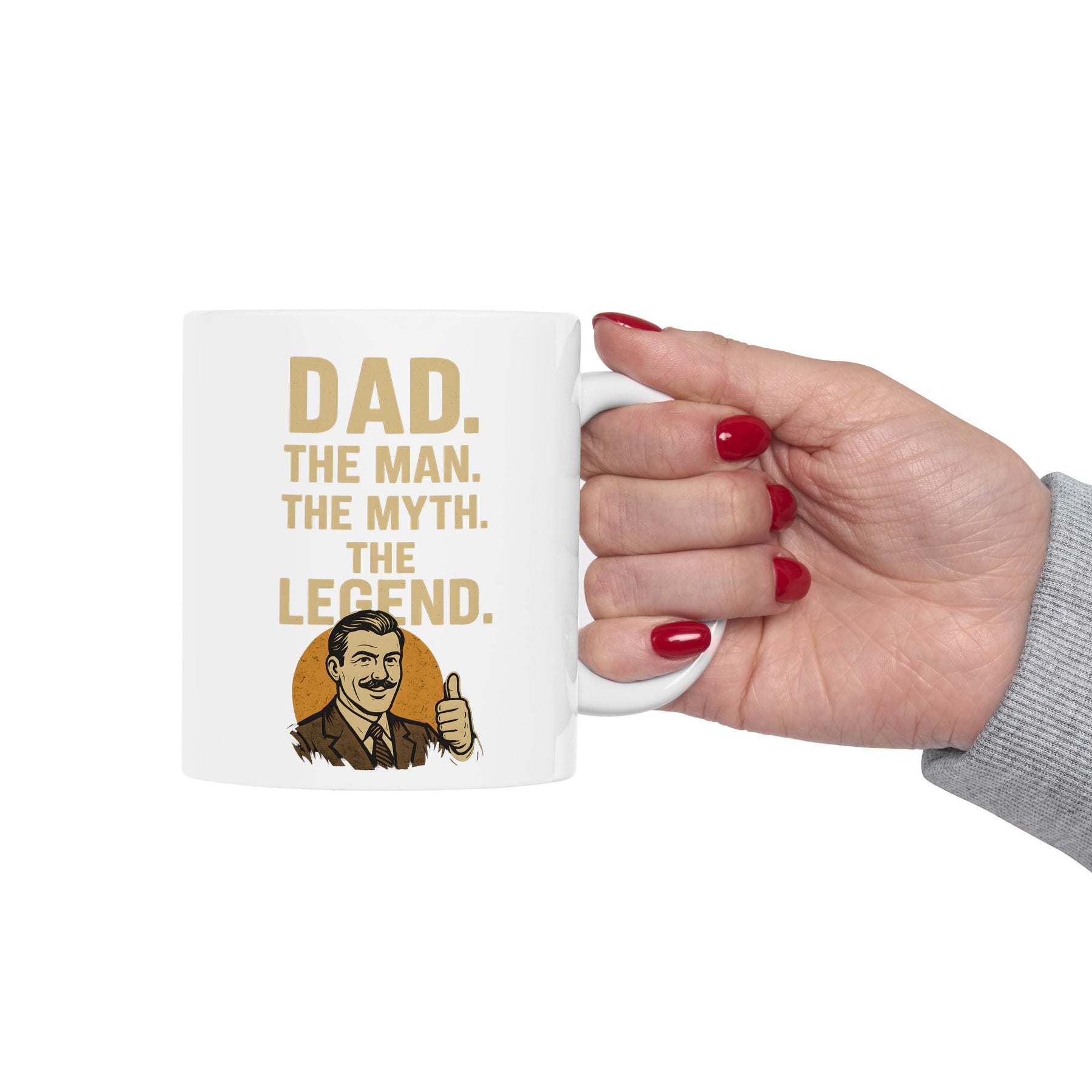 Dad. Der Mann. Der Mythos. Die Legende. – Lustige Kaffeetasse für Väter – Geschenkidee für Papa - True Insights
