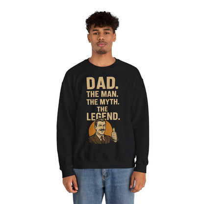 Sweatshirt – DAD. THE MAN. THE MYTH. THE LEGEND. - Sweatshirt für echte Legenden | True Insights Design mit Humor