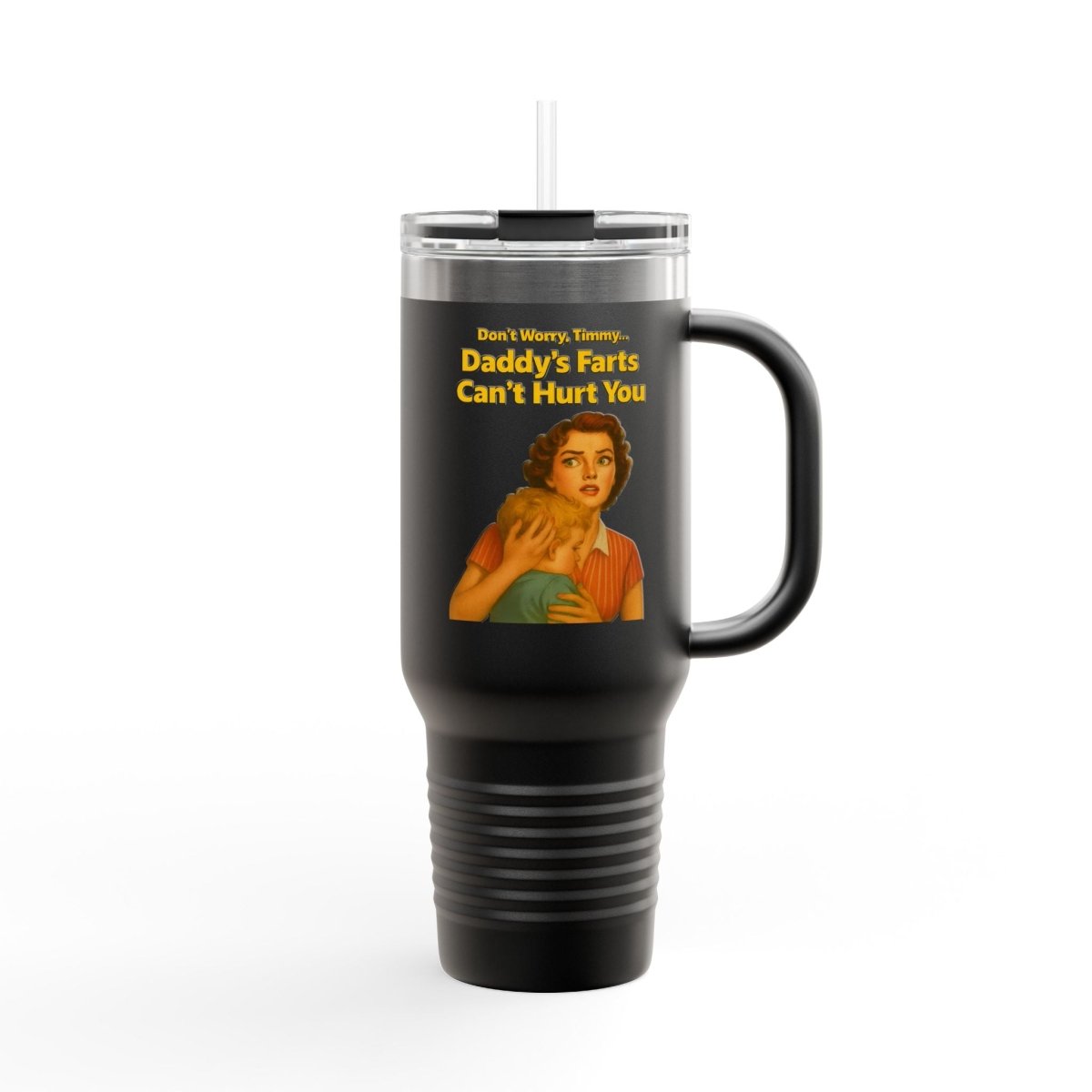 Daddy’s Farts – 40oz Thermo-Travel Mug mit Retro-Satire für Abenteuerlustige-Mug-True Insights