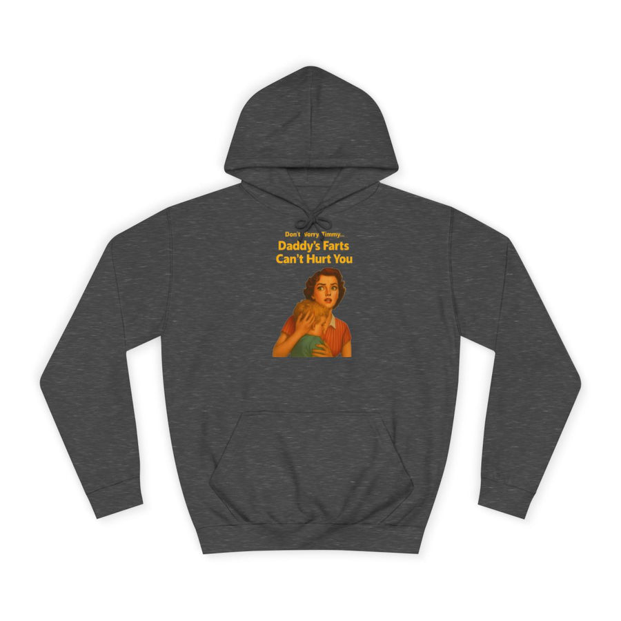 Papa Hoodie „Daddy's Farts Can't Hurt You“ – Das lustige Geschenk für Papa – Charcoal