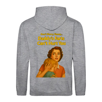 Daddy’s Farts Can’t Hurt You – Retro Hoodie mit 50s-Satire | True Insights-True Insights