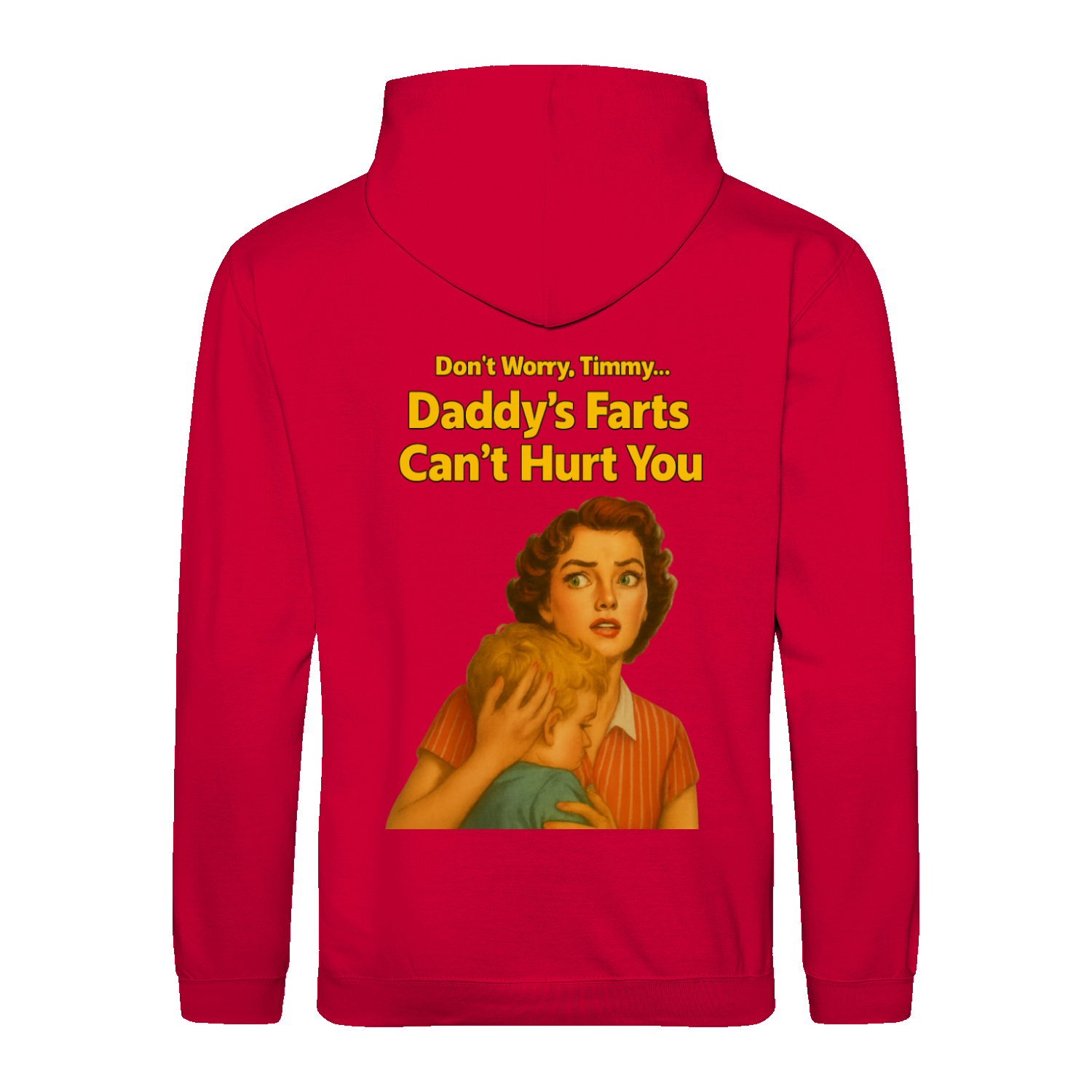 Daddy’s Farts Can’t Hurt You – Retro Hoodie mit 50s-Satire | True Insights-True Insights