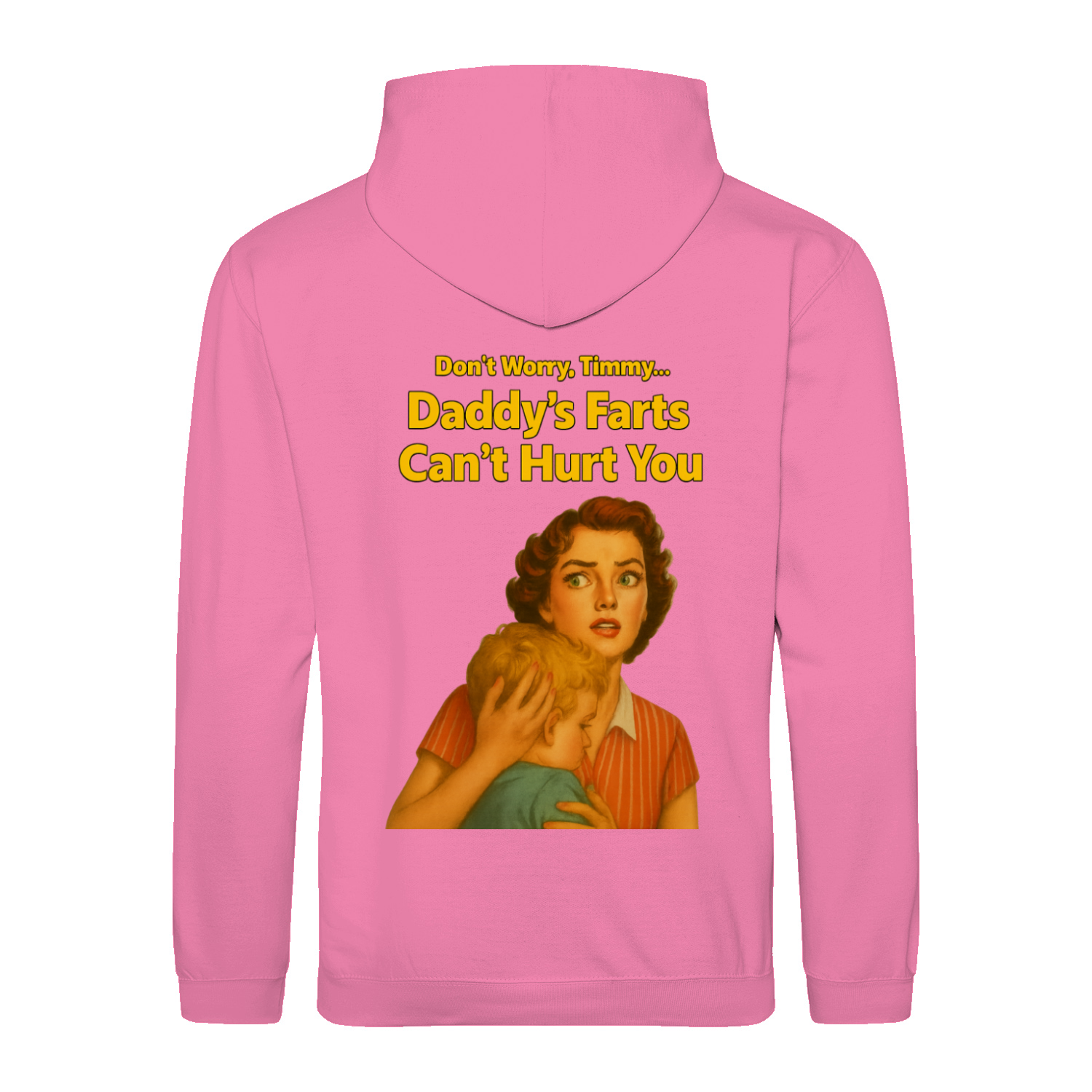 Daddy’s Farts Can’t Hurt You – Retro Hoodie mit 50s-Satire | True Insights-True Insights