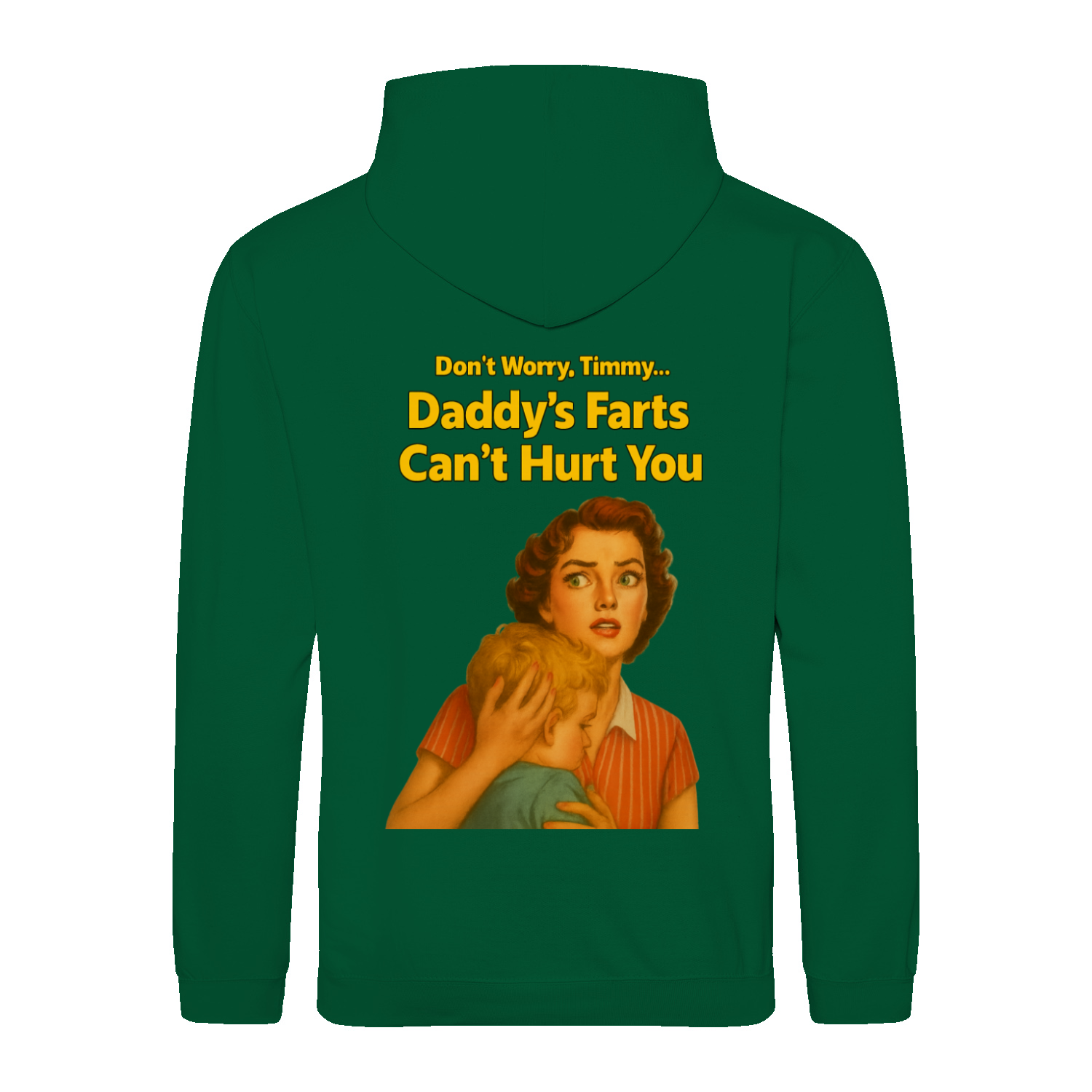 Daddy’s Farts Can’t Hurt You – Retro Hoodie mit 50s-Satire | True Insights-True Insights
