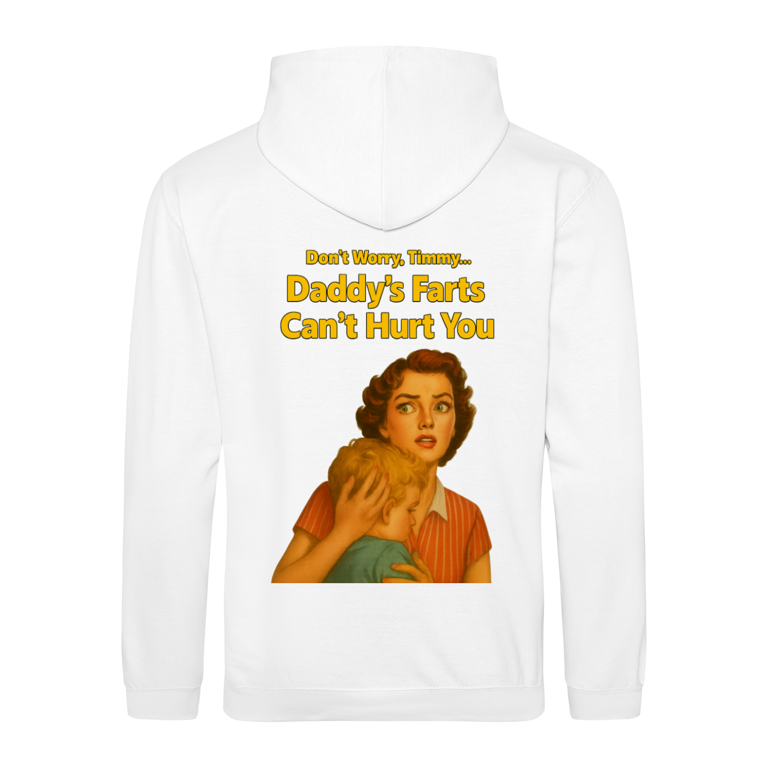 Daddy’s Farts Can’t Hurt You – Retro Hoodie mit 50s-Satire | True Insights-True Insights