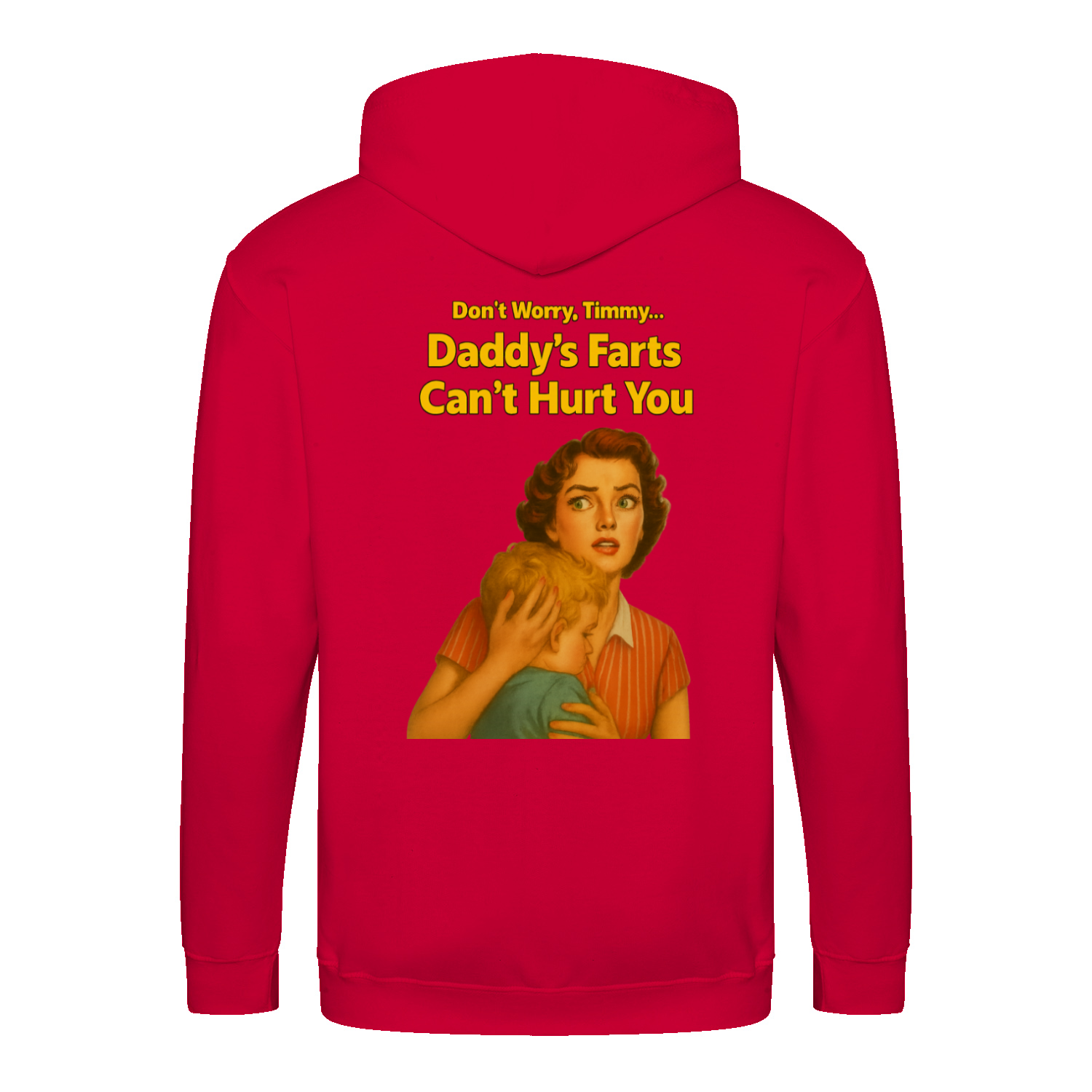 Daddy’s Farts Can’t Hurt You – Satirischer Retro Zip Hoodie | True Insights-Zip Hoodie-True Insights