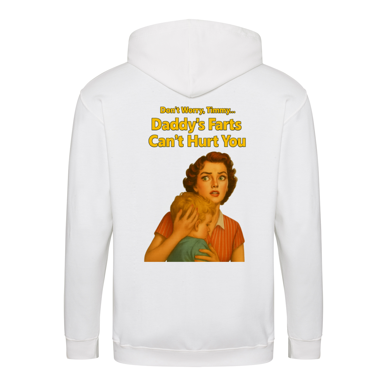 Daddy’s Farts Can’t Hurt You – Satirischer Retro Zip Hoodie | True Insights-Zip Hoodie-True Insights
