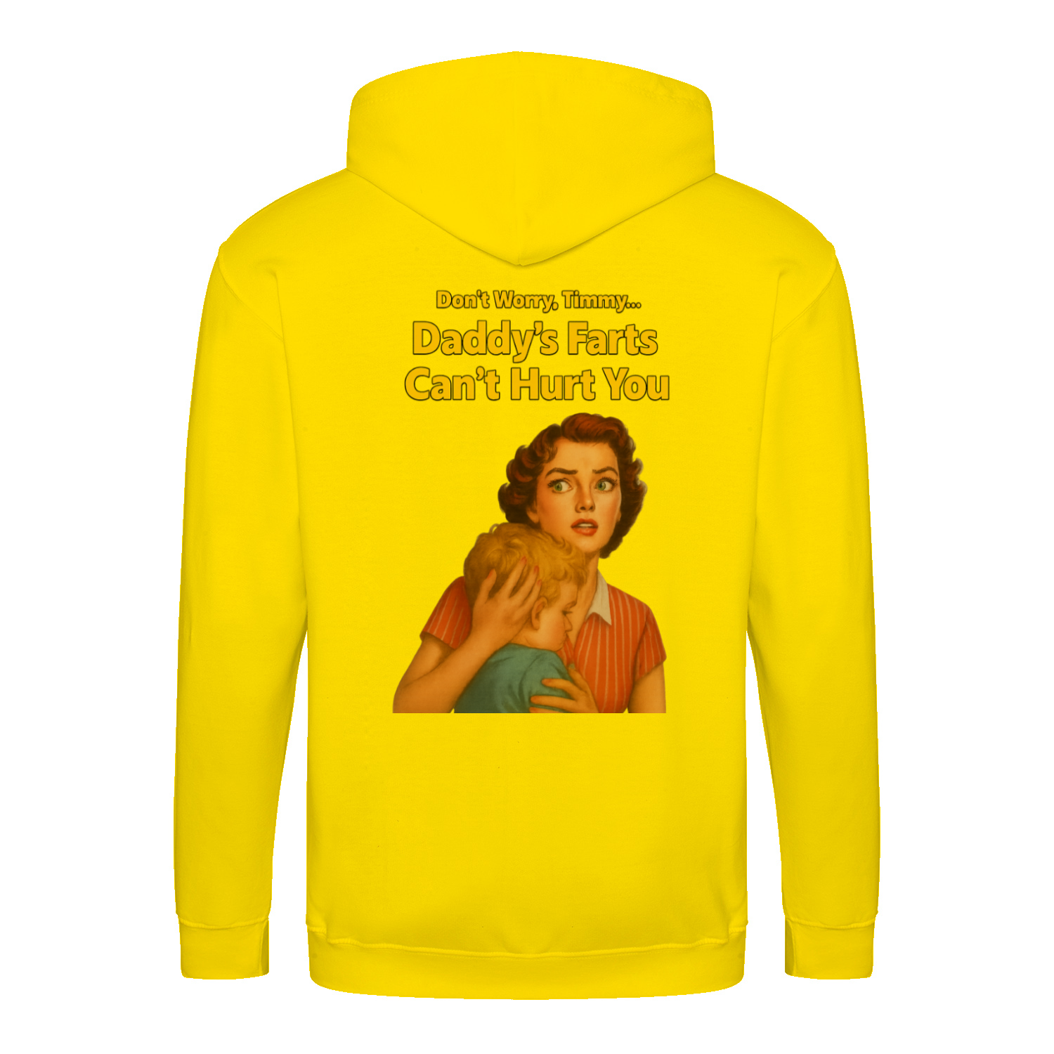 Daddy’s Farts Can’t Hurt You – Satirischer Retro Zip Hoodie | True Insights-Zip Hoodie-True Insights