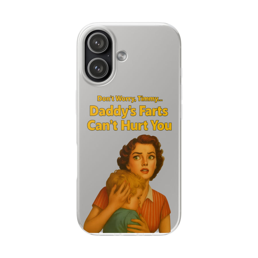 True Insights Handyhülle Daddys Farts Retro-Design für iPhone 17 mit satirischem Spruch