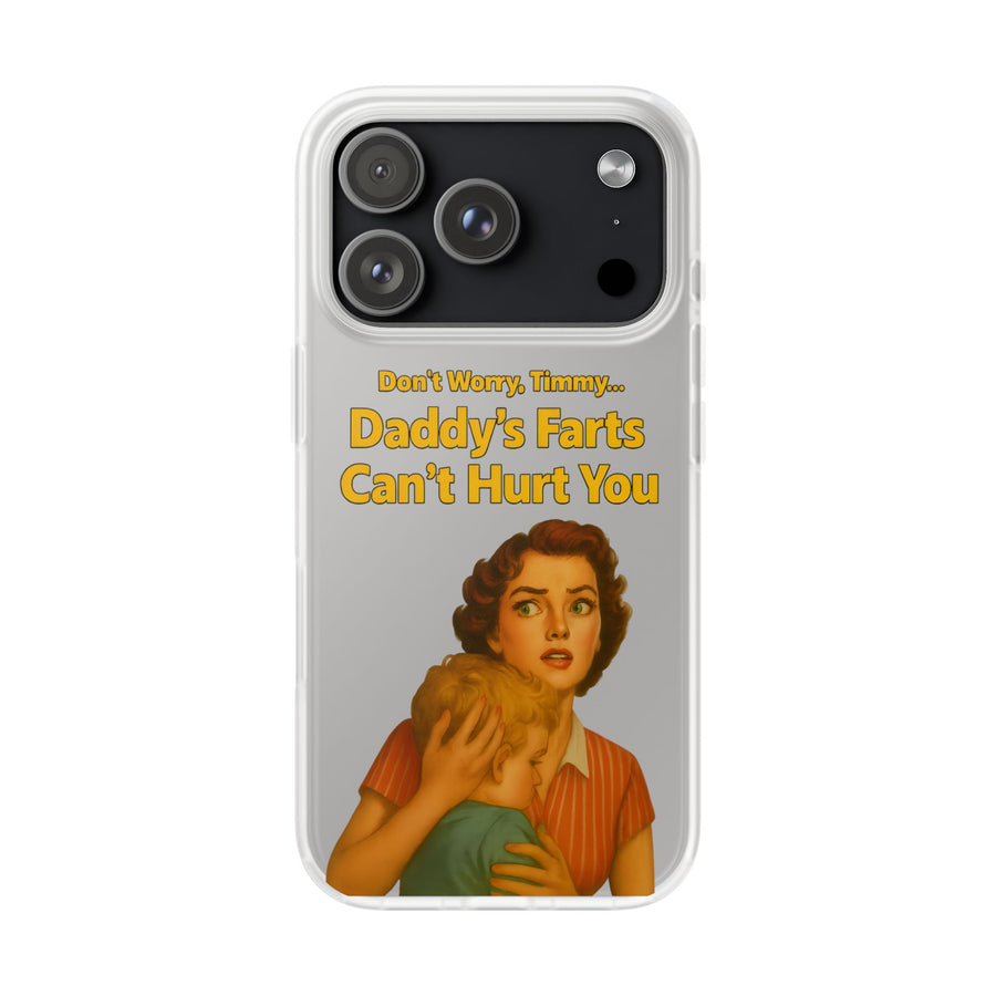True Insights Handyhülle Daddys Farts satirisches Motiv für iPhone 17 Pro im Vintage-Look