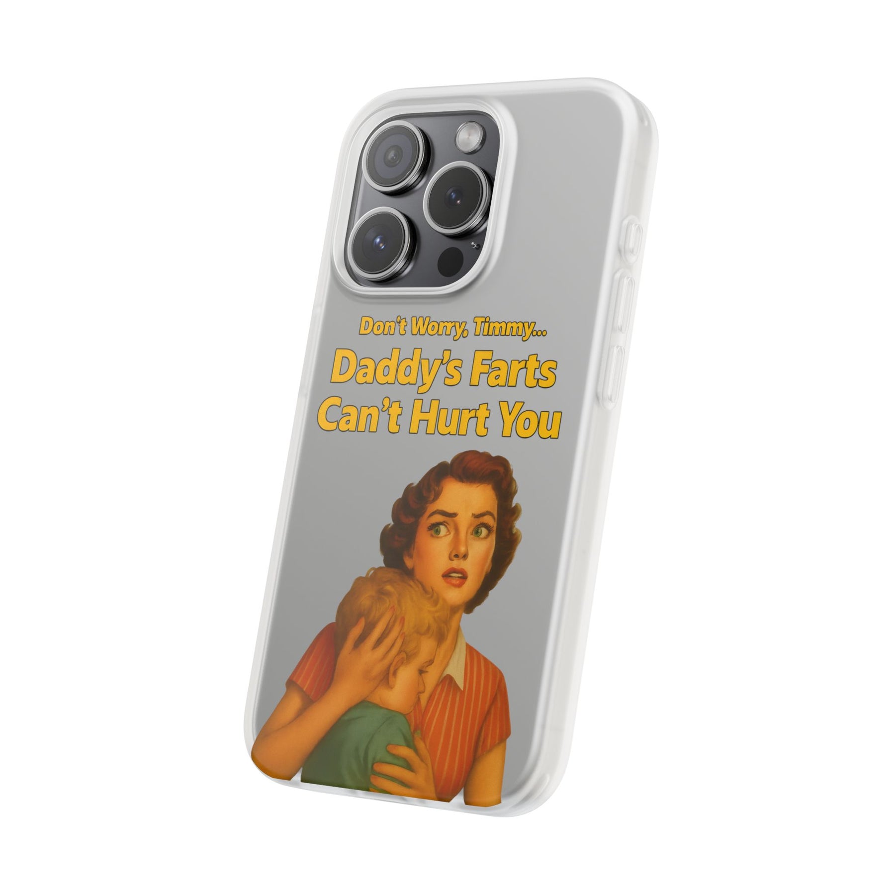 Daddy’s Farts – Satirische Handyhülle im Retro-Stil mit schwarzem Humor-Phone Case-True Insights