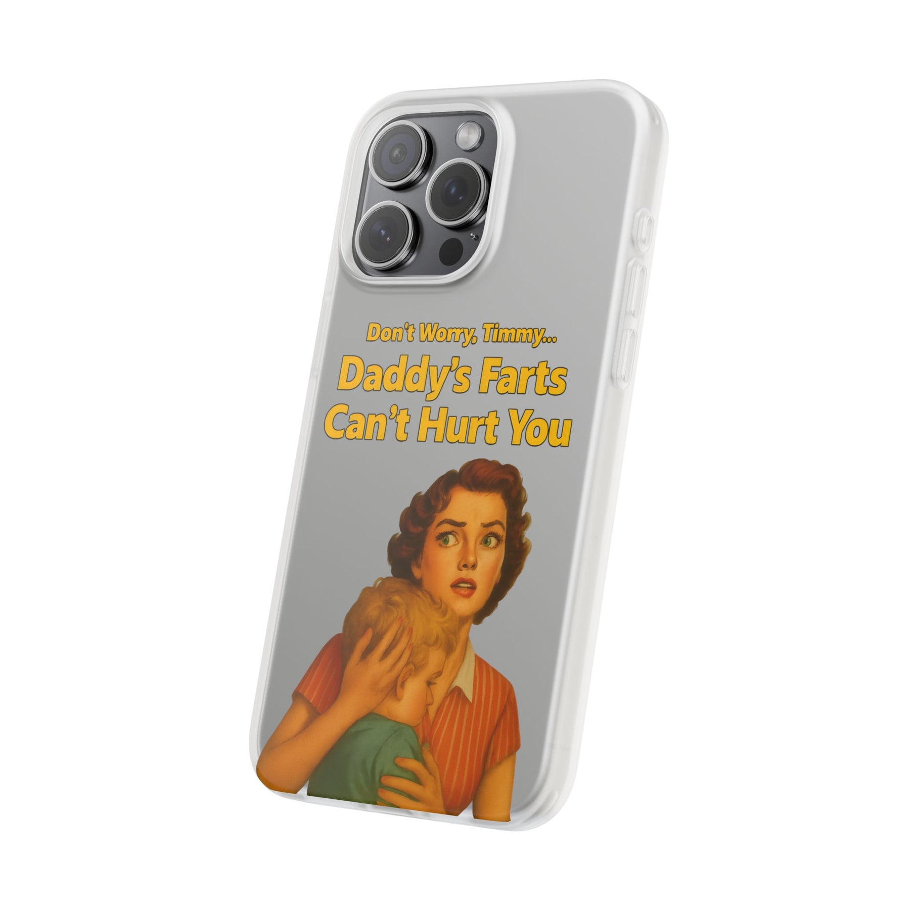 Daddy’s Farts – Satirische Handyhülle im Retro-Stil mit schwarzem Humor-Phone Case-True Insights