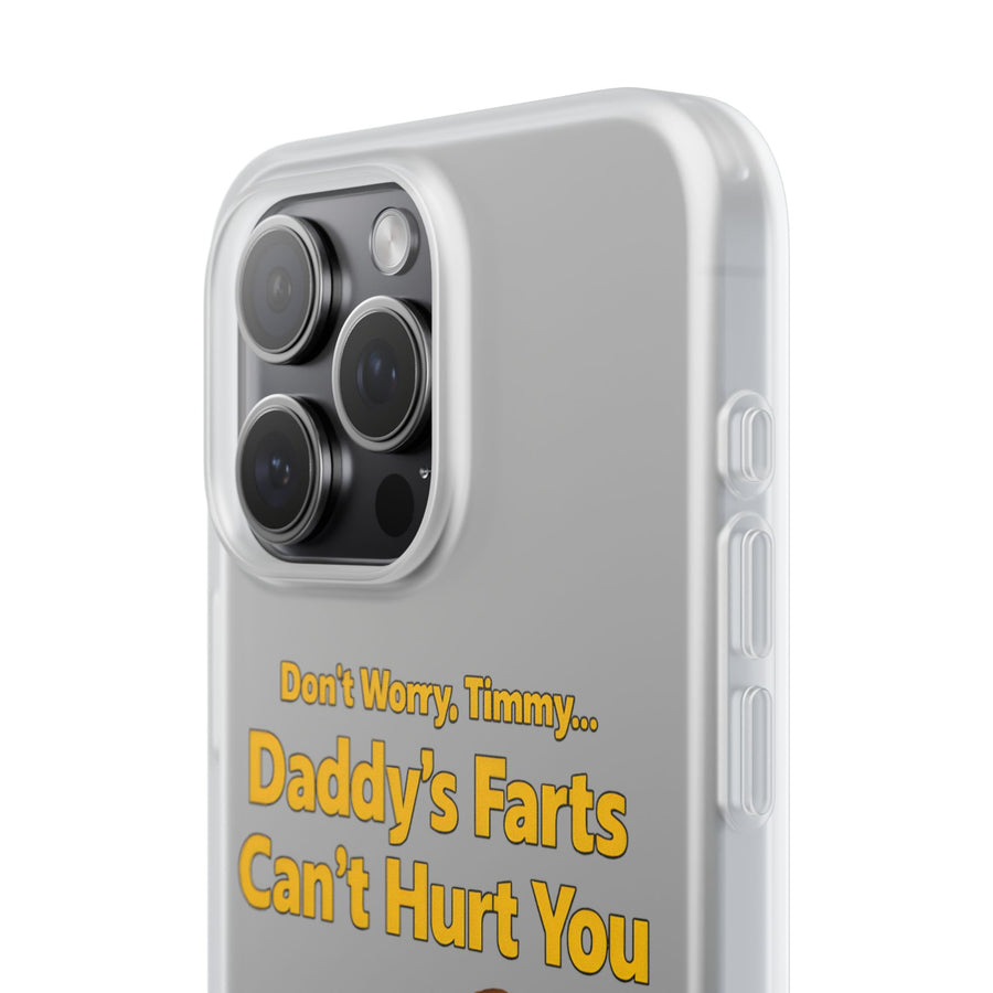 True Insights Handyhülle Daddys Farts satirischer Druck im Retro-Stil aus der Hand gehalten