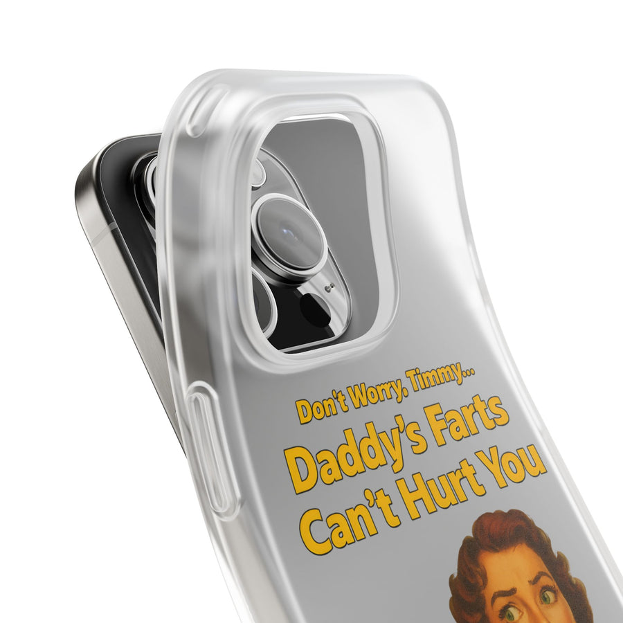 True Insights Handyhülle Daddys Farts mit schwarzem Humor stilvolle Produktpräsentation