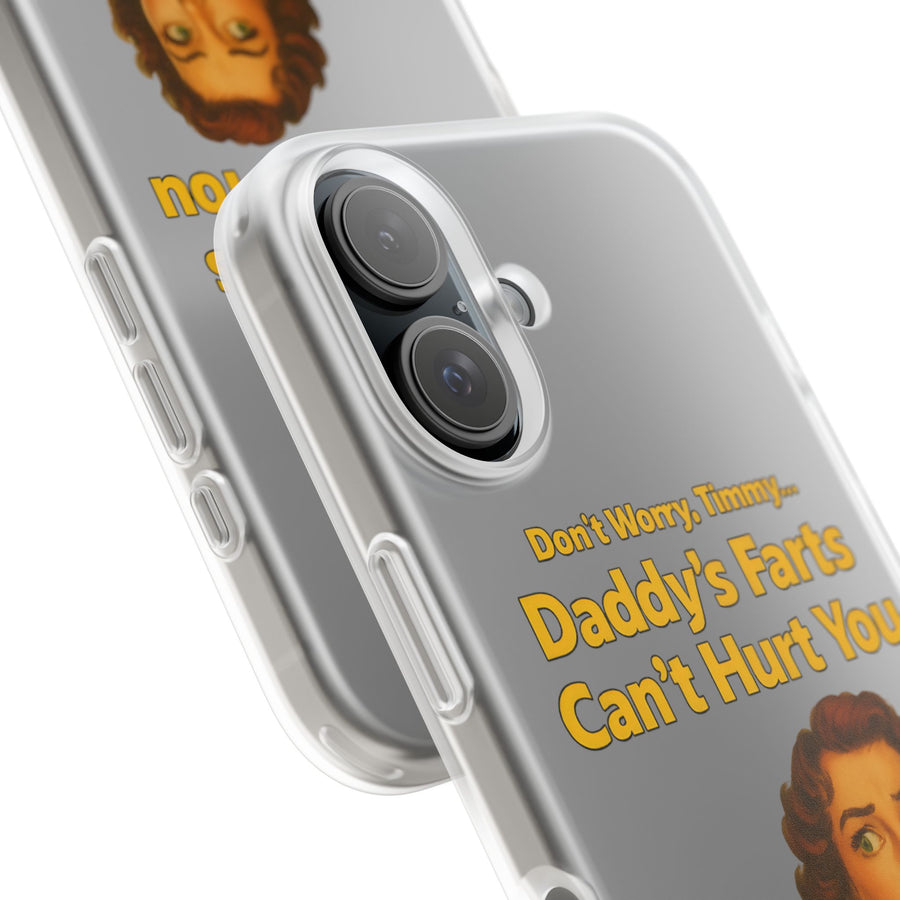True Insights Handyhülle Daddys Farts satirisches Retro-Motiv Detailaufnahme des Designs