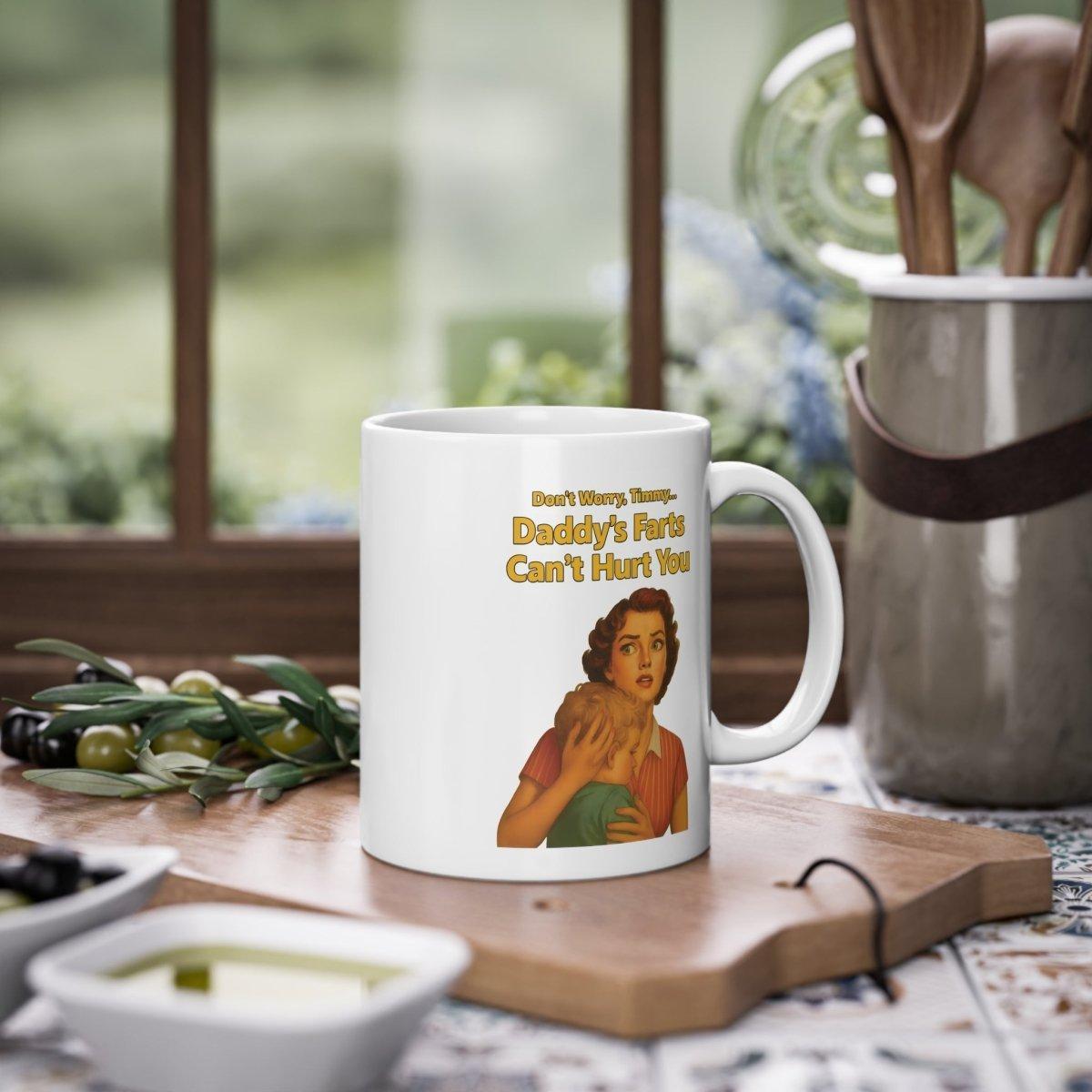 Daddy’s Farts – Satirische Retro-Tasse mit bösem Humor-Mug-True Insights