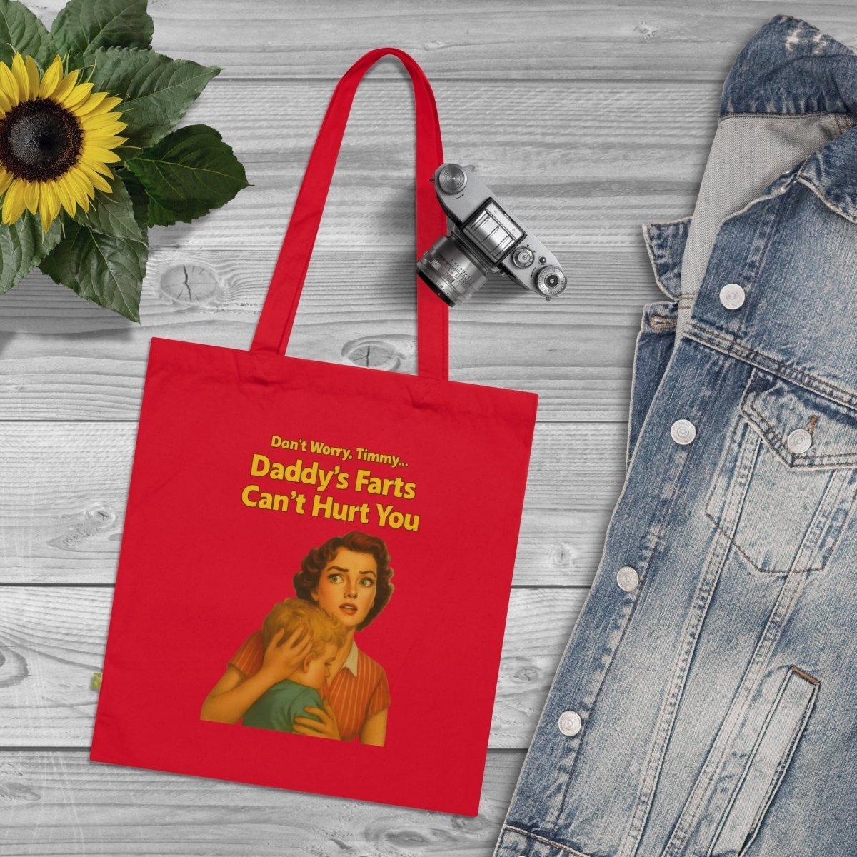 Daddy’s Farts – Satirische Stofftasche im Retro-Stil mit bösem Humor-Bags-True Insights