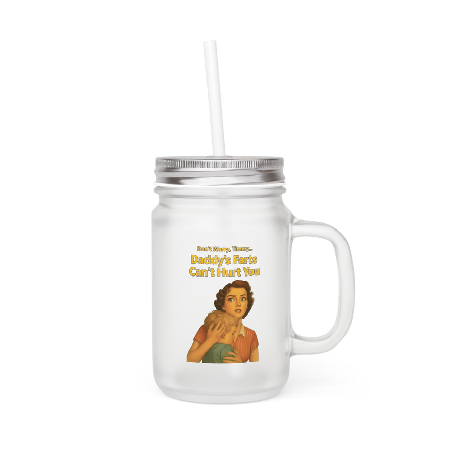 Daddy’s Farts – Satirischer Jar Mug im Retro-Stil für kalte Getränke mit Humor-Mug-True Insights