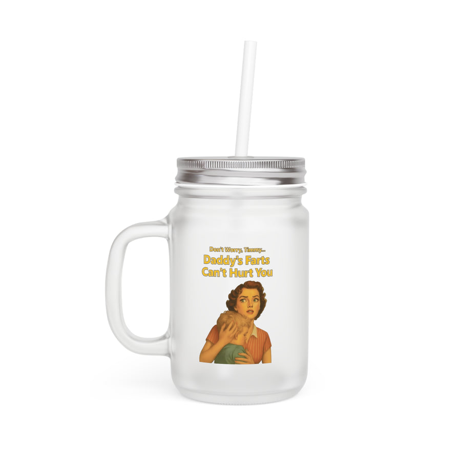 Daddy’s Farts – Satirischer Jar Mug im Retro-Stil für kalte Getränke mit Humor-Mug-True Insights