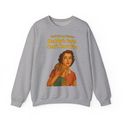 Sweatshirt – Daddy’s Farts – Satirisches Retro-Sweatshirt mit schwarzem Humor | True Insights Design mit Humor