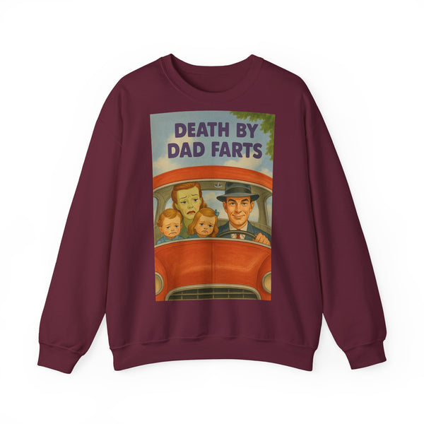 Dead by Dad Farts Sweatshirt – Lustiges Geschenk für Familien mit Humor