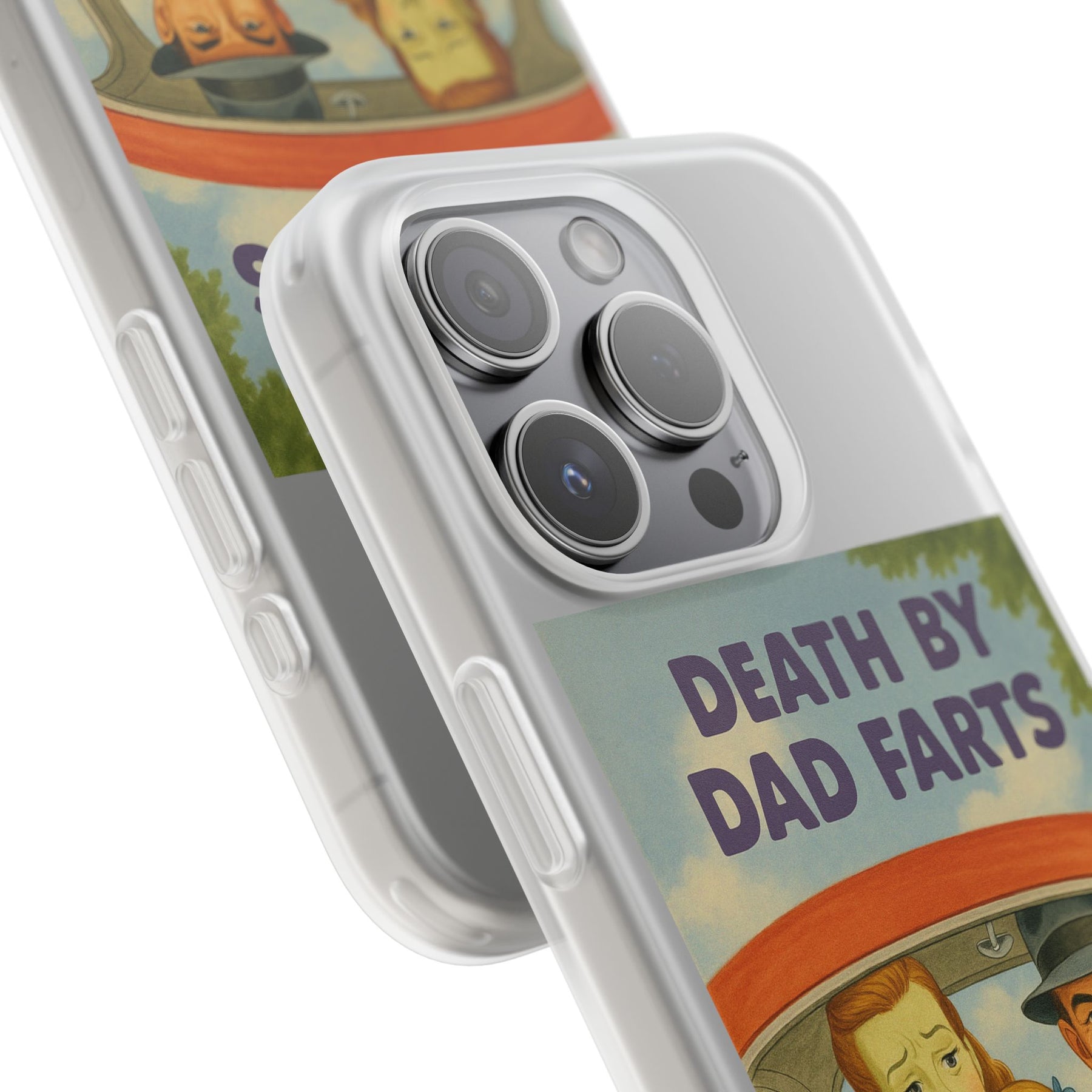 Death by Dad Farts – Satirische Retro-Handyhülle im 50s-Familienauto-Stil-Phone Case-True Insights