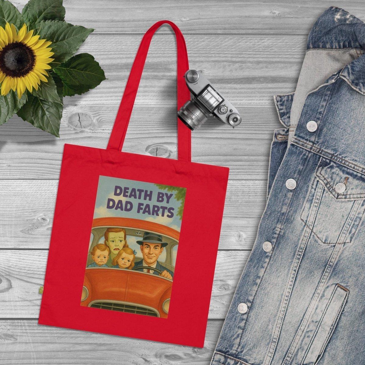 Death by Dad Farts – Satirischer Stoffbeutel mit Retro-Familienchaos-Bags-True Insights