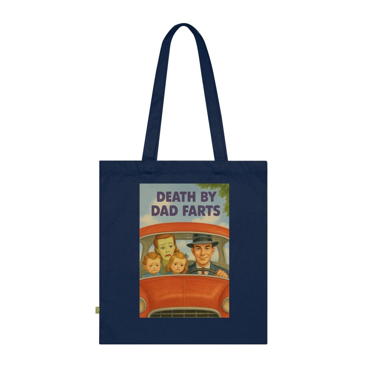 Death by Dad Farts – Satirischer Stoffbeutel mit Retro-Familienchaos-Bags-True Insights